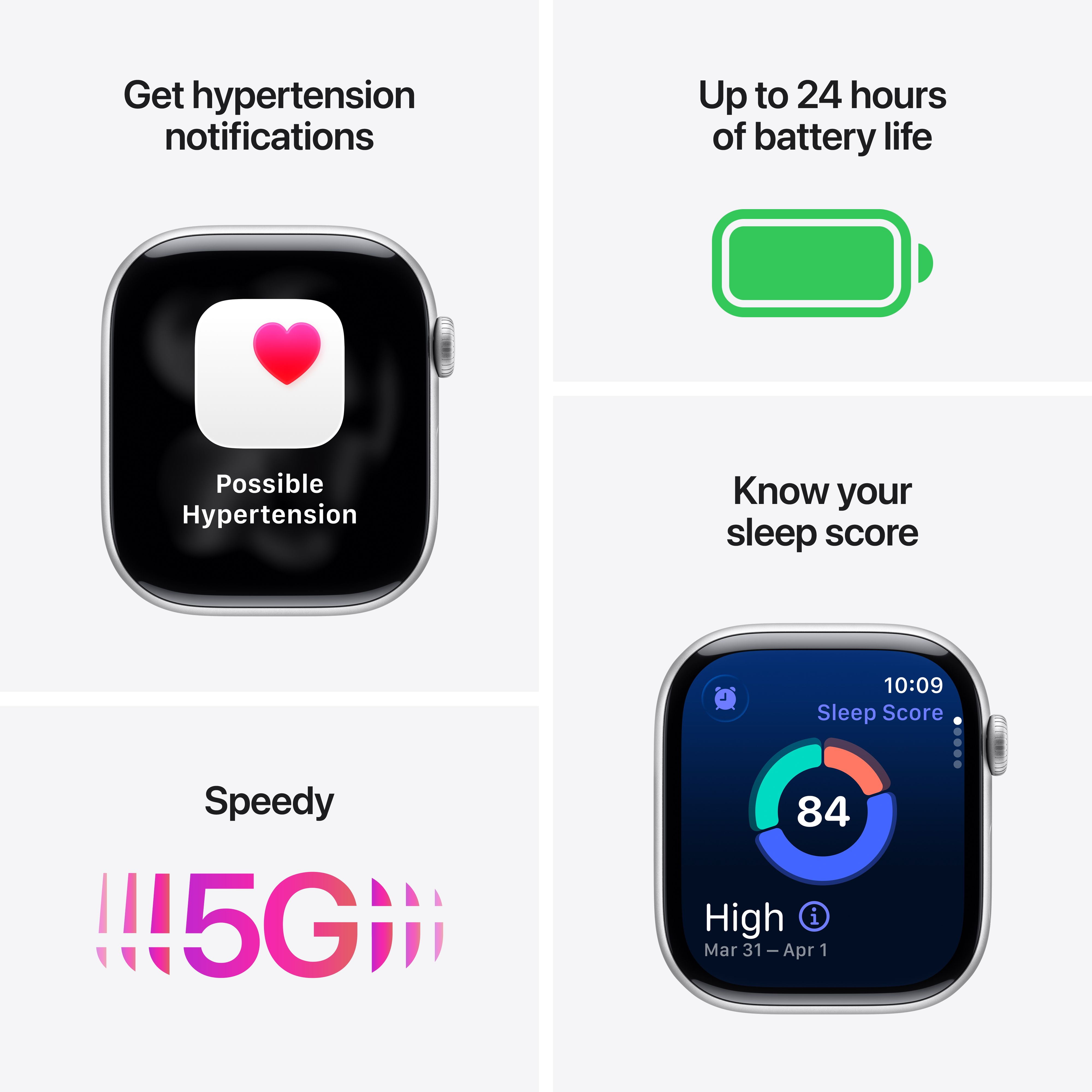 Apple Watch Series 11 GPS + Cellular Smartwatch (Jet Black Aluminum Case, Black Sport Band, 46mm) 2u71l