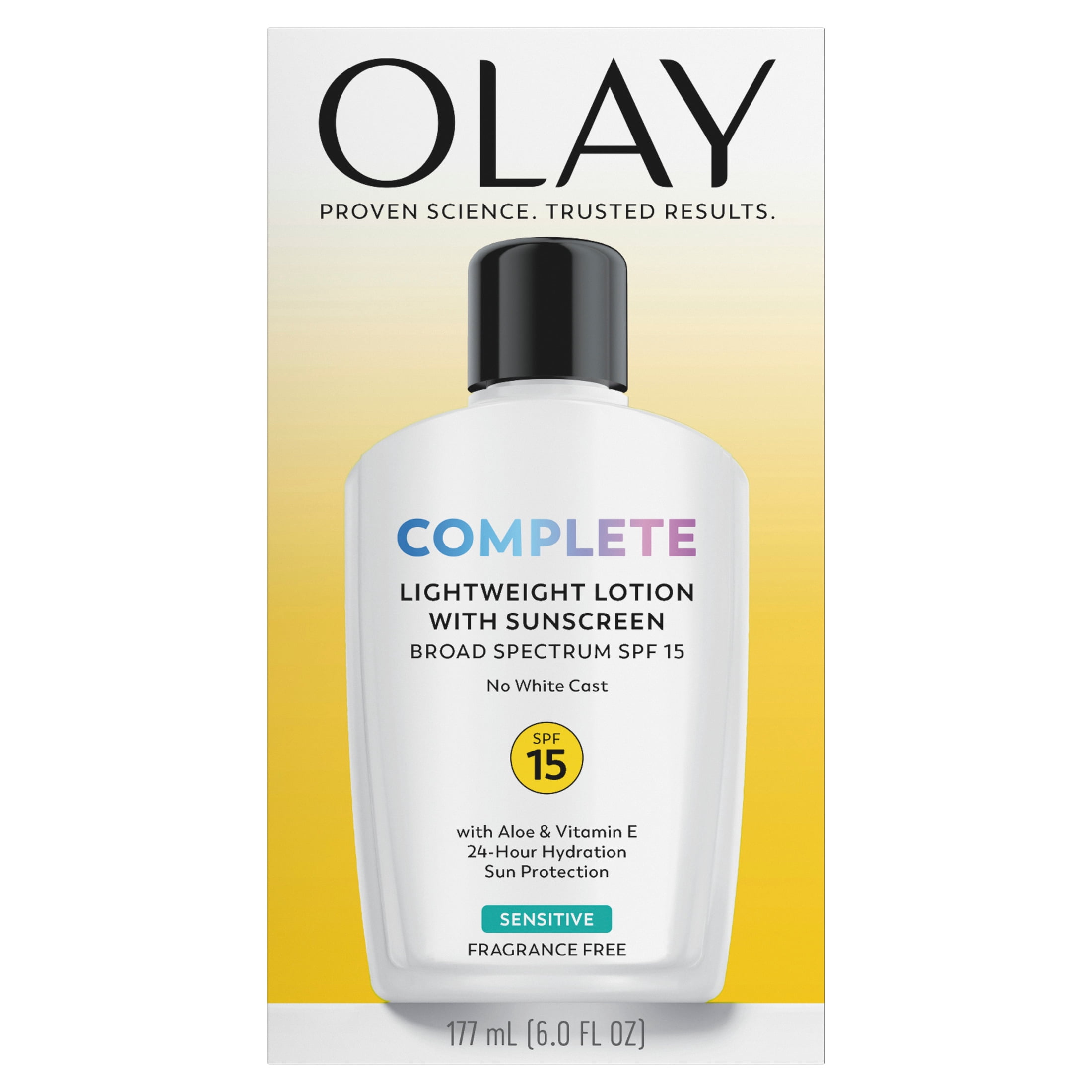 Olay Complete Daily Face Moisturizer for Sensitive Skin, SPF 15 Sun Protection (6 oz) i5len