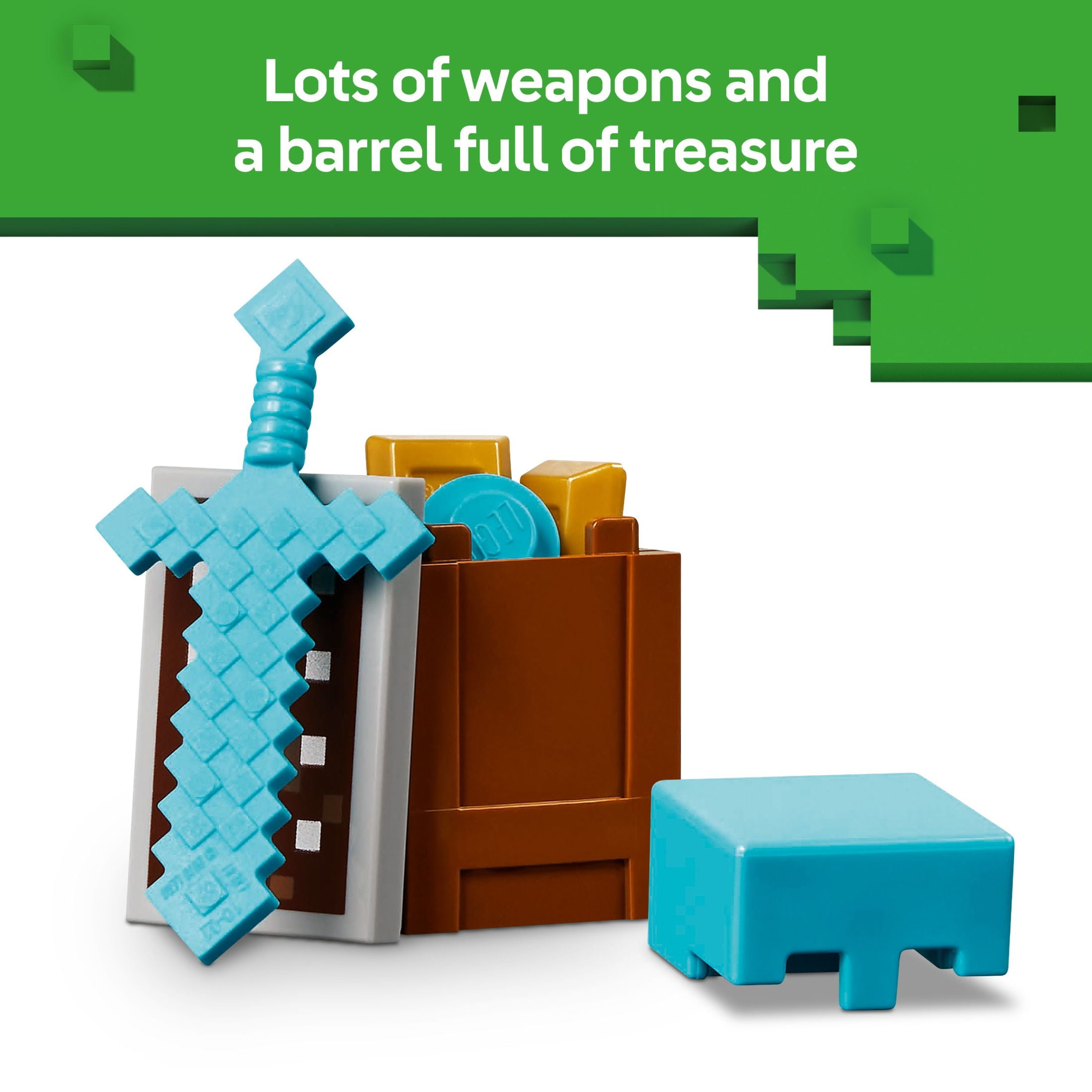 LEGO Minecraft The Illager Desert Patrol Building Set with 4 Action Figures (3 in. H x 4 in. W x 2 in. D) byk4z