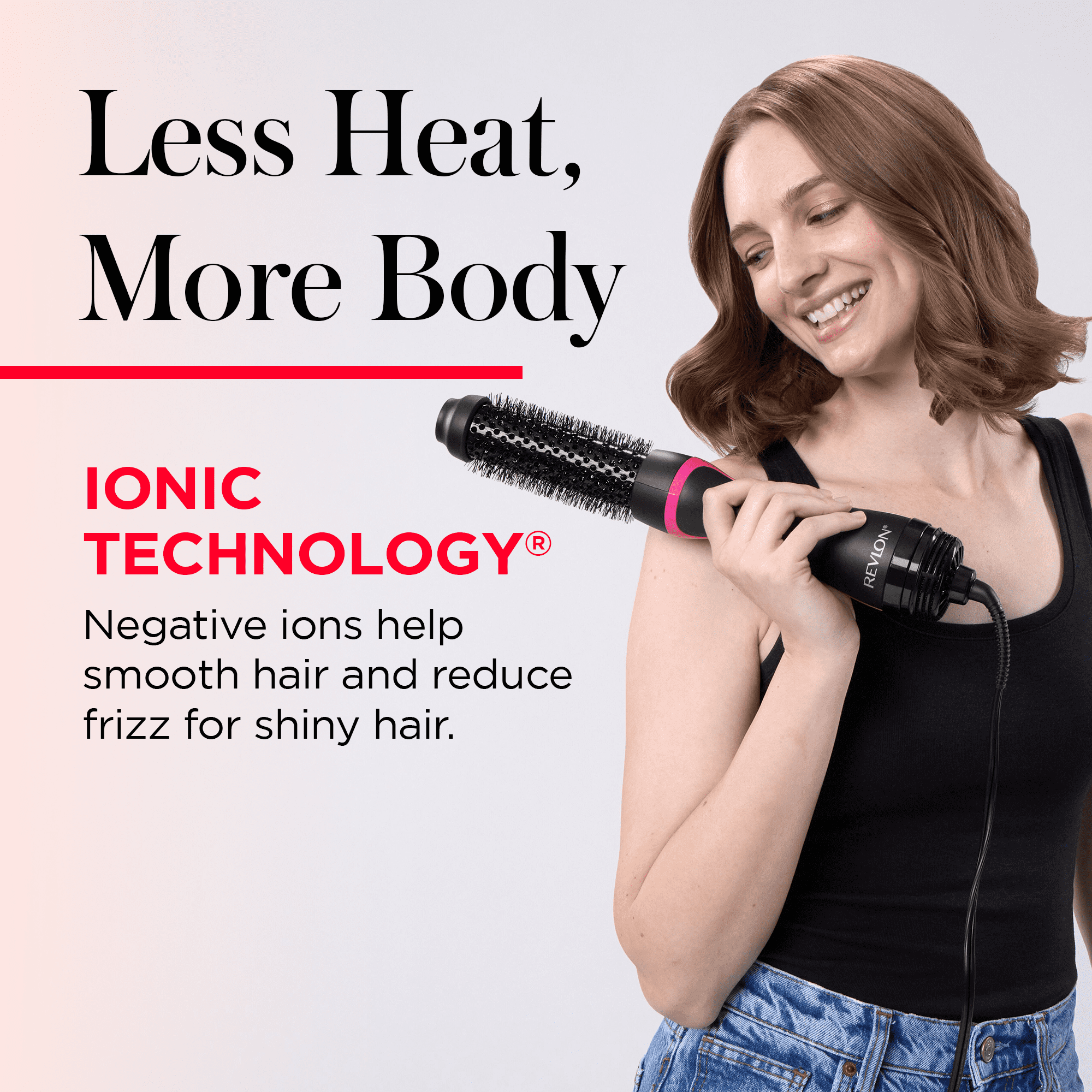 Revlon One-Step Root Booster Round Hair Dryer and Styler (Black, 1.5 in) hb97h