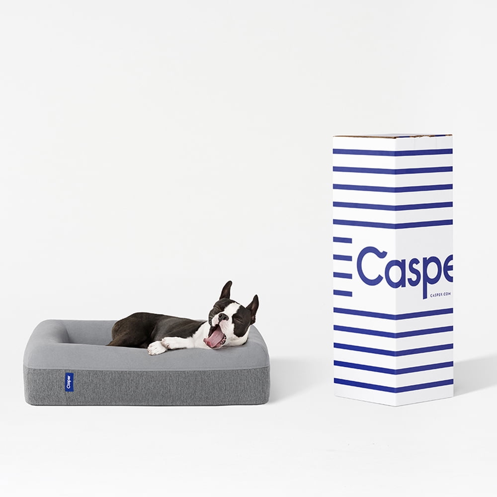 Casper Dog Bed, Plush Memory Foam, Durable Rip-Resistant Cover (Sand, Small) 68gjv
