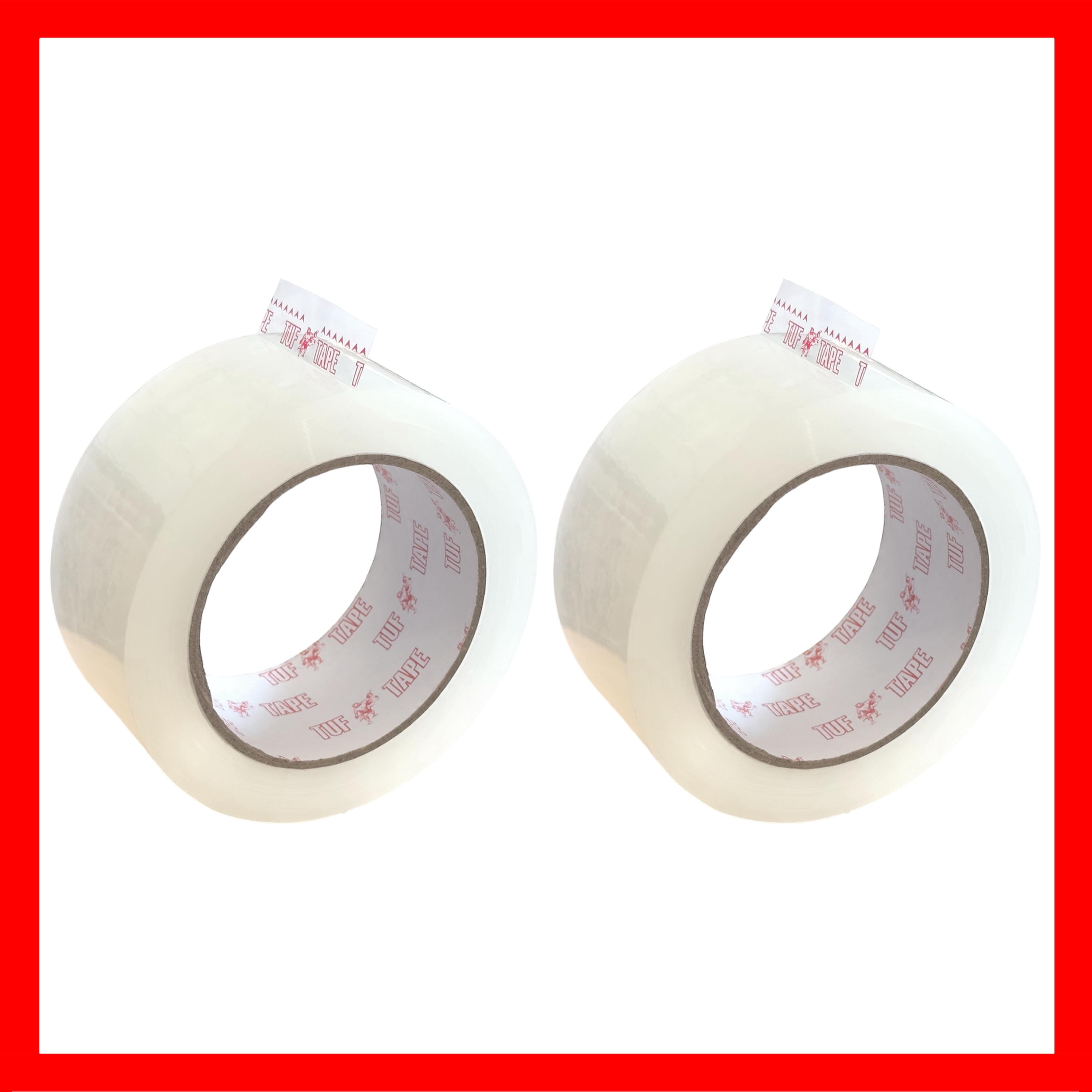 Pokanic Heavy Duty Shipping Tape, Crystal Clear Adhesive for Moving and Carton Sealing (2 Rolls, 1.89 in x 330 ft) bshqo