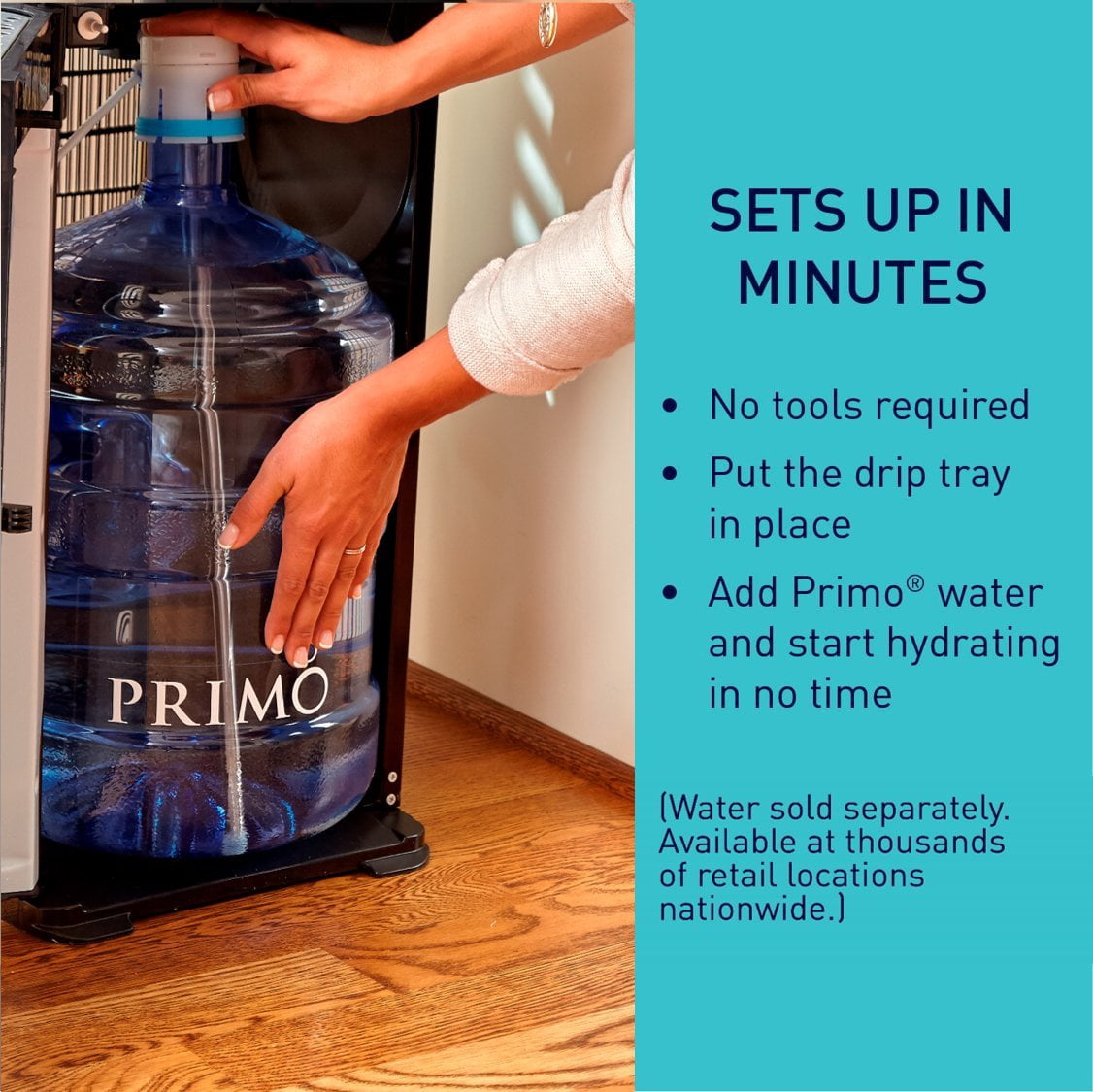 Primo Stainless Steel Bottom Load Water Cooler Dispenser (Silver, 1 Spout) gdu6p