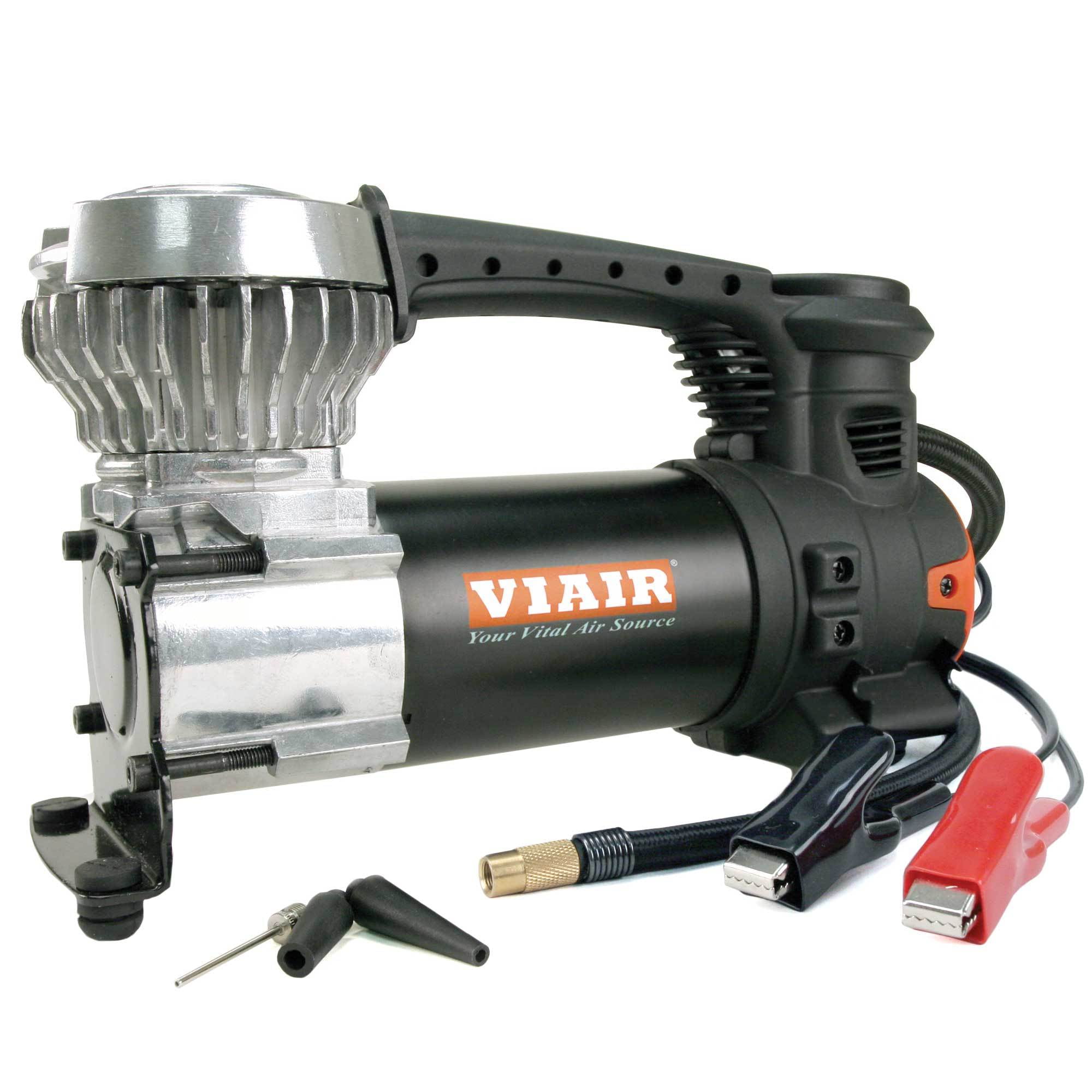 VIAIR 87P Portable Tire Inflator Compressor Kit (Black, 9.1 x 3.1 x 5.6 in) 6bjqr