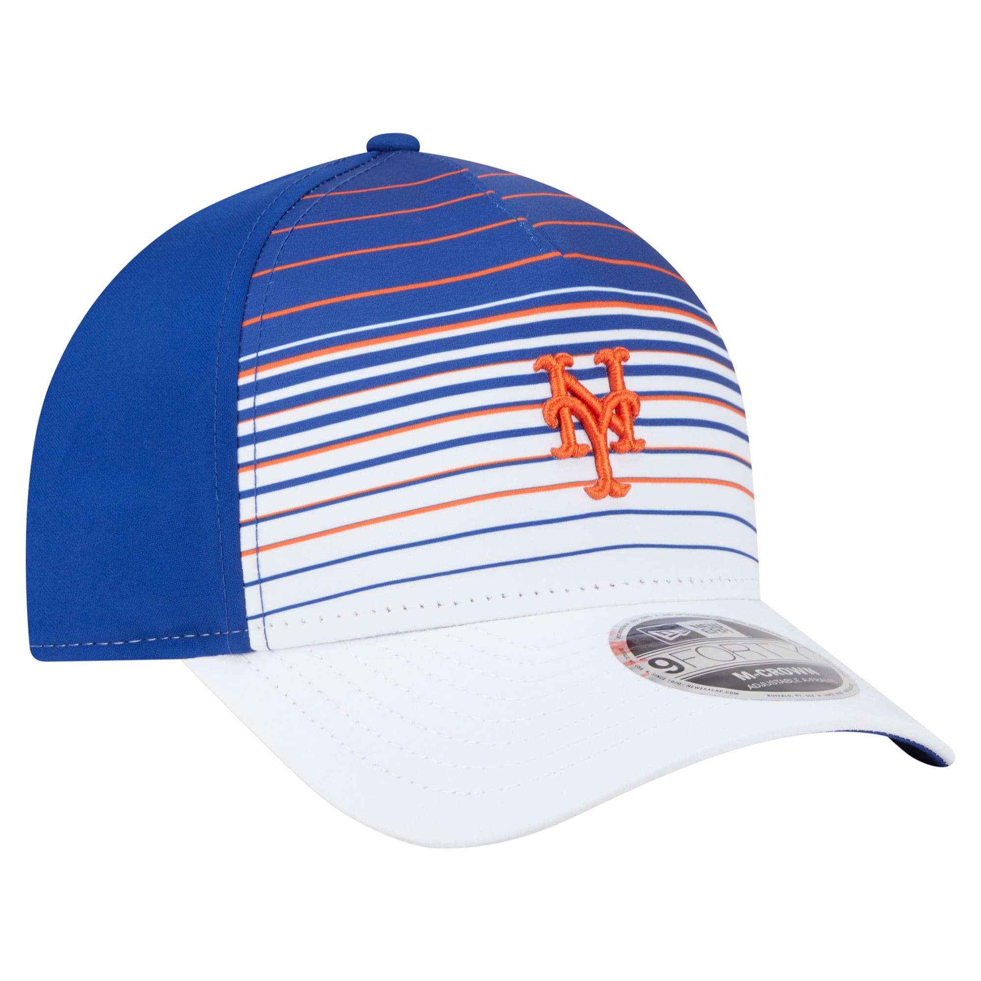 New Era New York Mets 9FORTY M-Crown Adjustable Hat (Royal Blue, One Size) 8p5l6