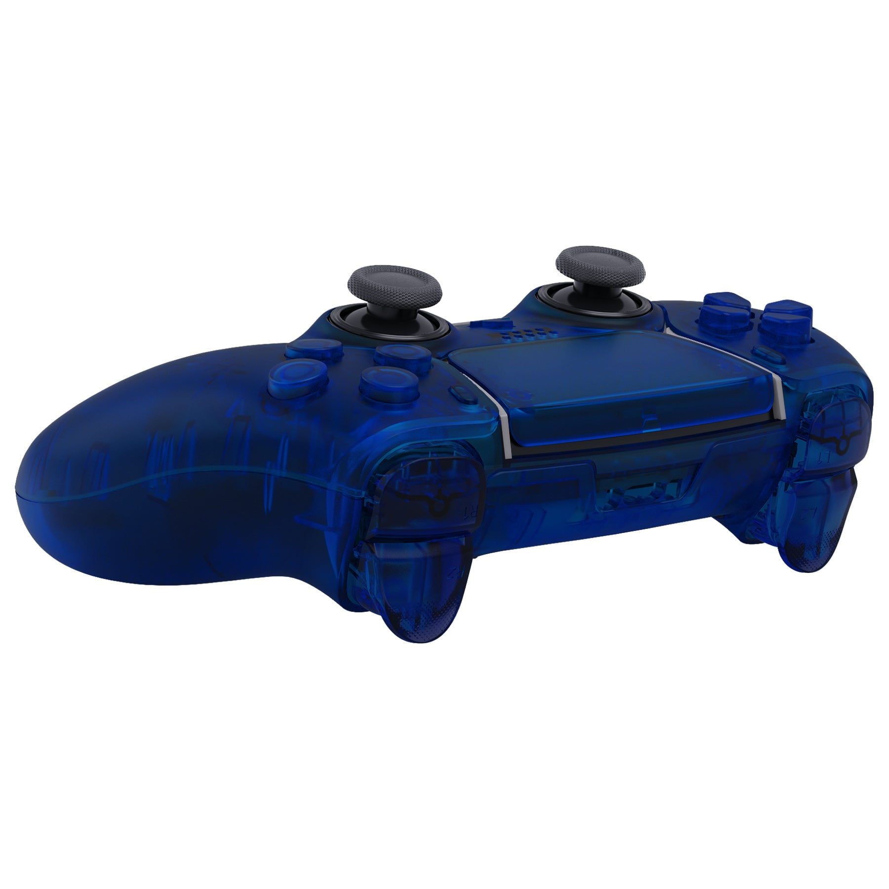 ModdedZone EDGE Wireless Controller for PS5 Custom Gaming Performance (Clear Blue, 1 Pack) sgna6