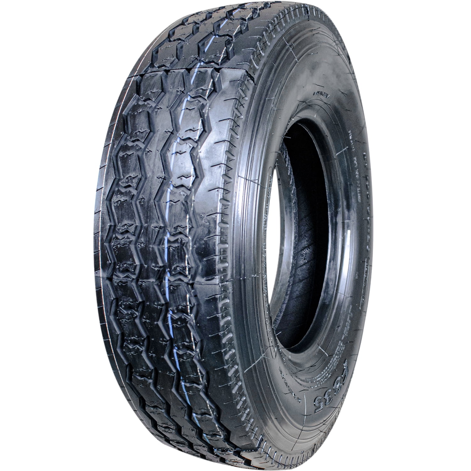 Green Max F835 All Steel ST235/85R16 Trailer Tire (Black, 14 Ply) q3b14