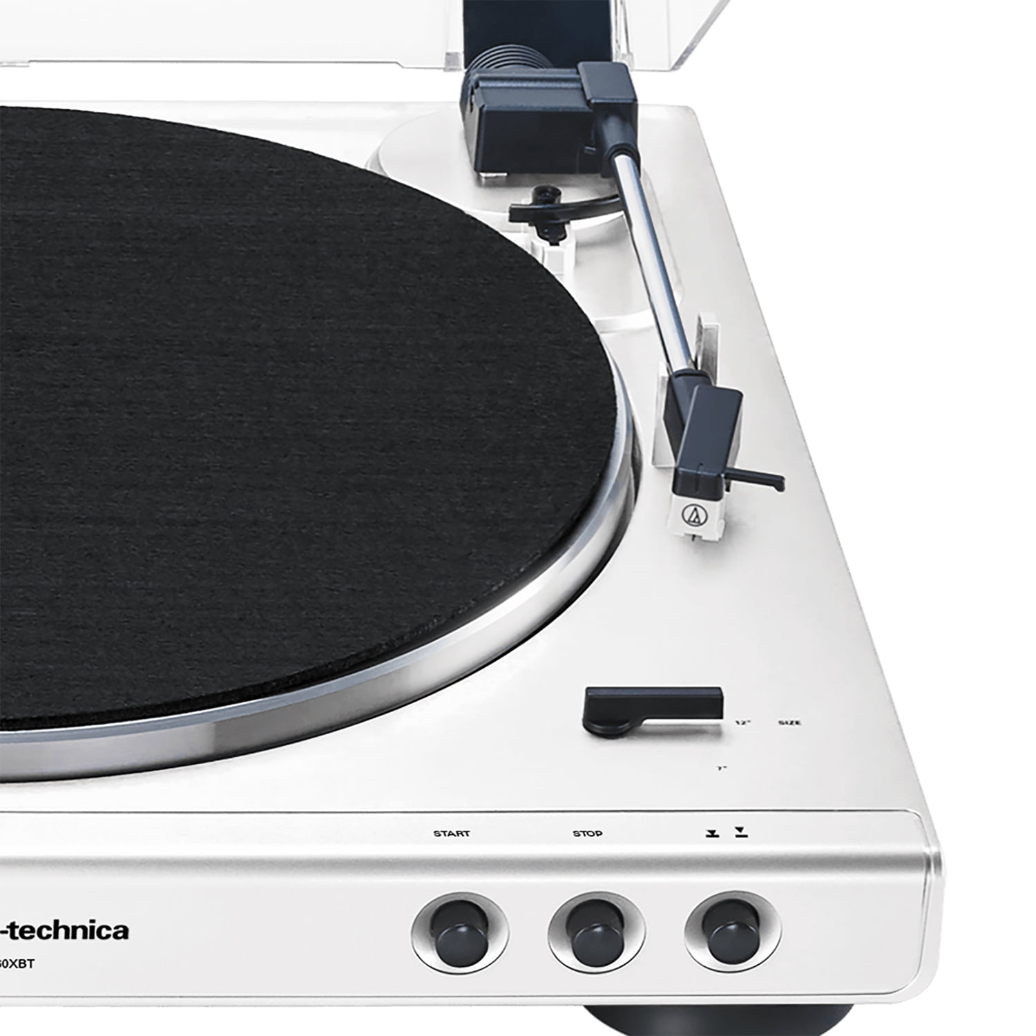 Audio-Technica Fully Automatic Bluetooth Belt-Drive Turntable (White, 33-1/3 and 45 RPM) uy00f