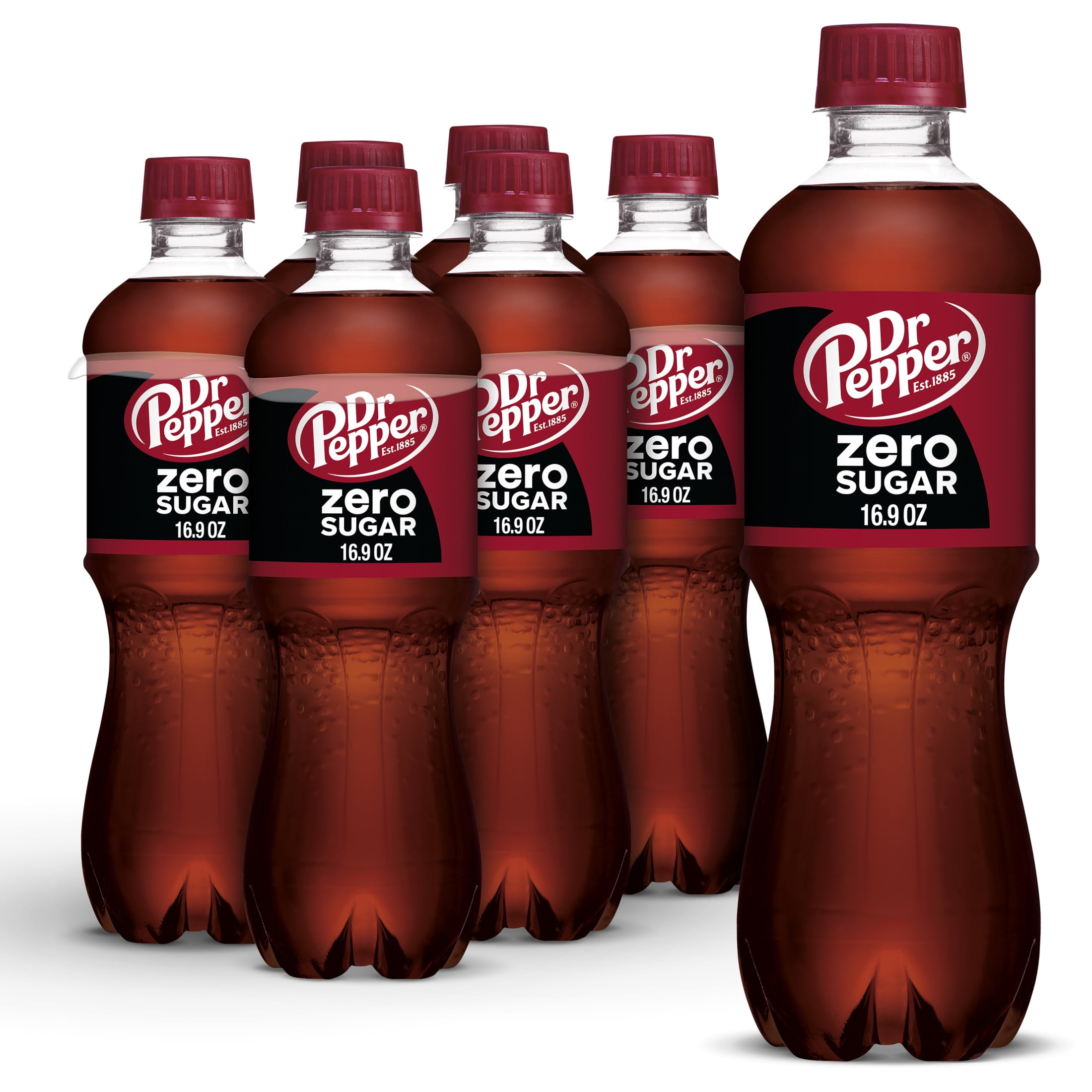 Dr. Pepper Zero Sugar Soda, Refreshing Carbonated Beverage (16.9 fl oz, 6 Pack) 5ugde