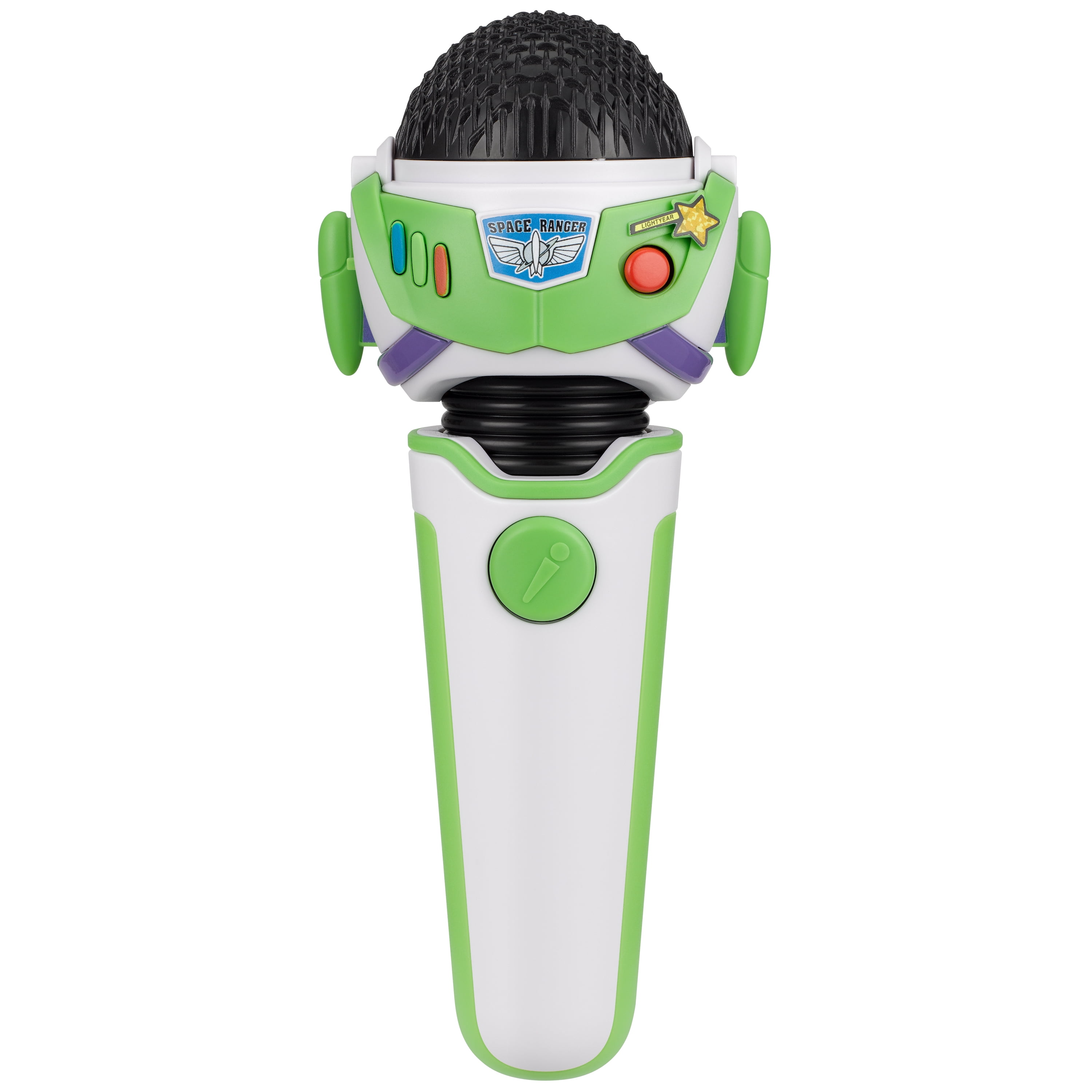Disney Pixar Toy Story Buzz Lightyear Voice Changer Microphone with Pop-Out Wings (Red, 8 in) l51k7