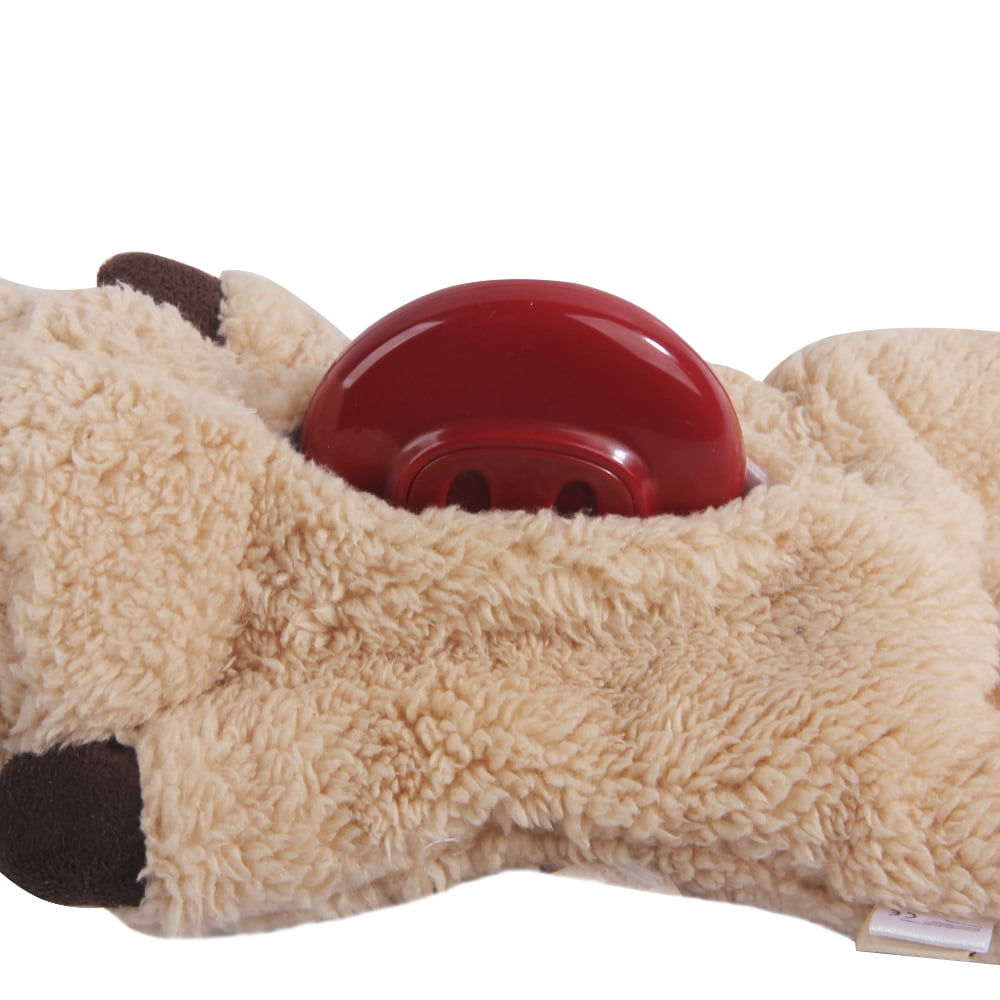 All For Paws Plush Cat Purring Toy for Anxiety Relief and Sleep Aid (Beige, 11.4 x 6.1 x 2.17 in) s84r0