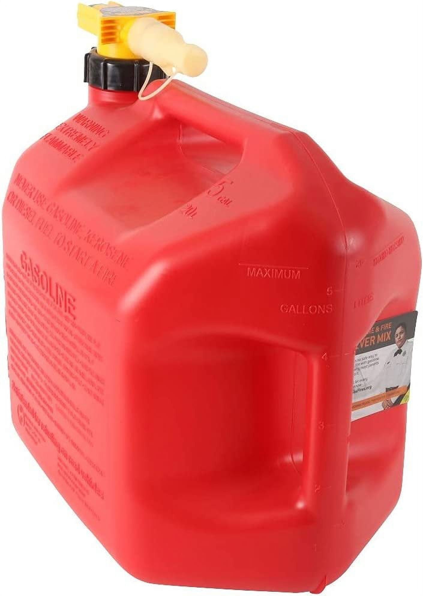 No-Spill 1450 Poly Fuel Container with Push Button Control and Auto Flow Stop (5 Gallon) cdsiq