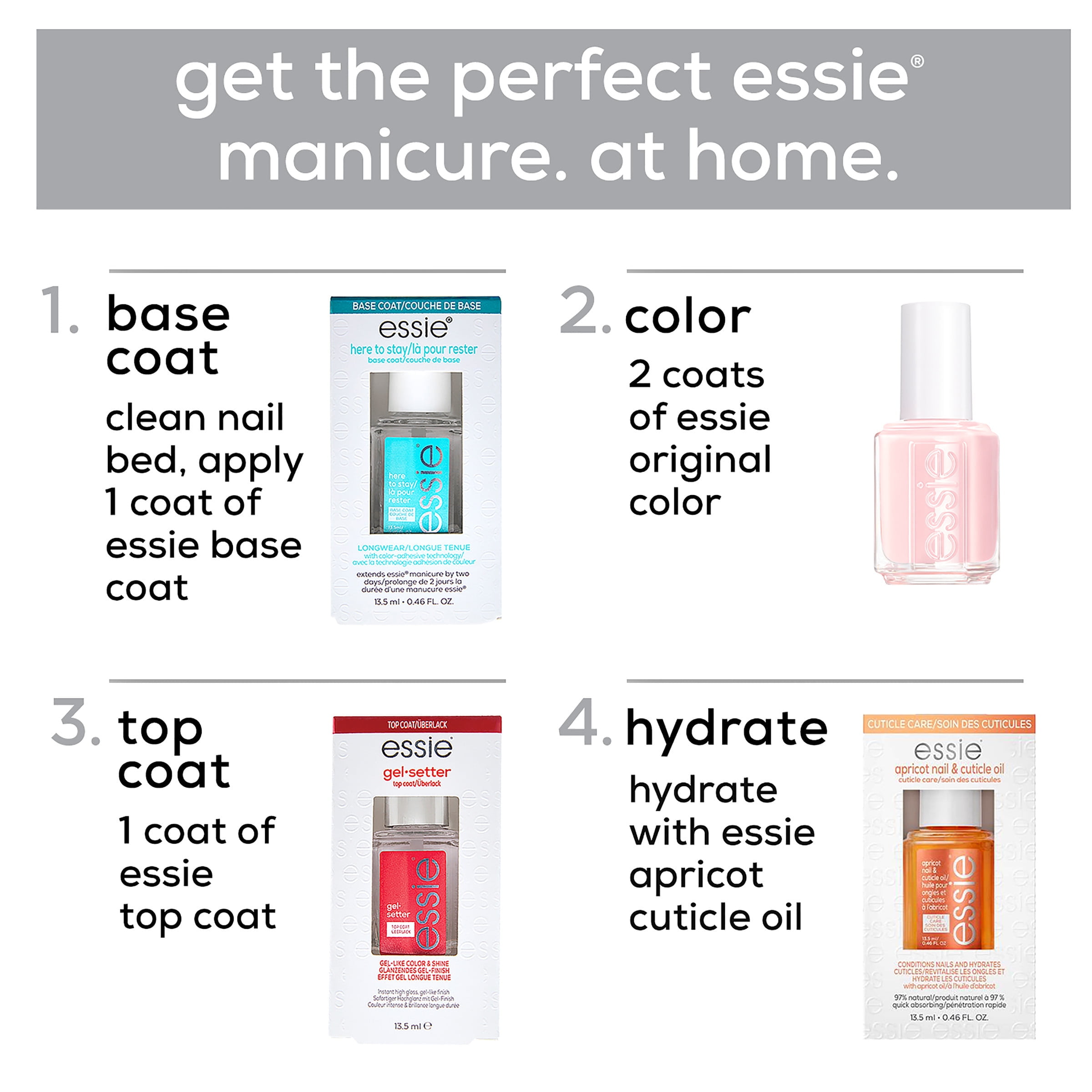 essie Salon Quality Vegan Nail Polish, Lighten The Mood (Light Pink, 0.46 fl oz) 3w0h7