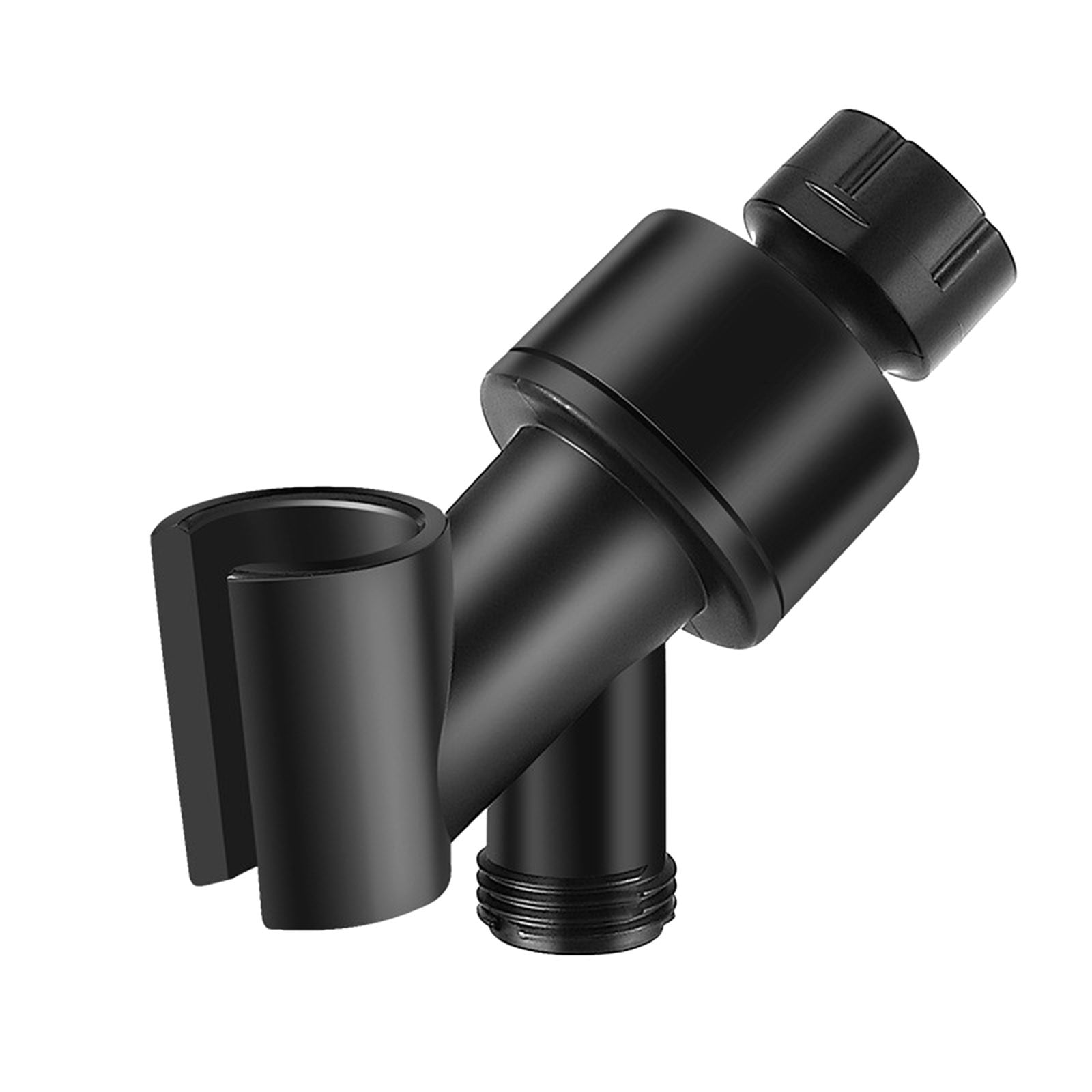 erfcxs Handheld Shower Head Holder Adjustable Brass Mount with 360 Swivel (Black, 0.87 in) lv6c6