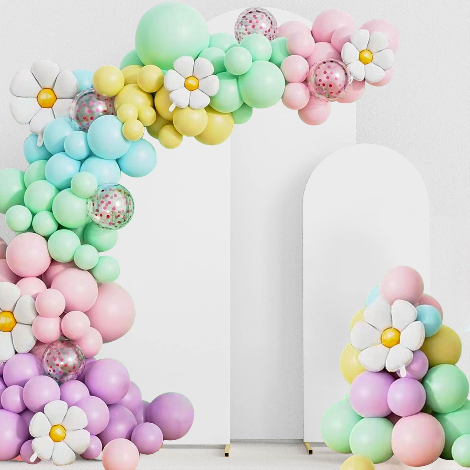 Toorise Daisy Balloon Arch Kit for Party Decorations (Multicolor Pastel, 1 Kit) la72l