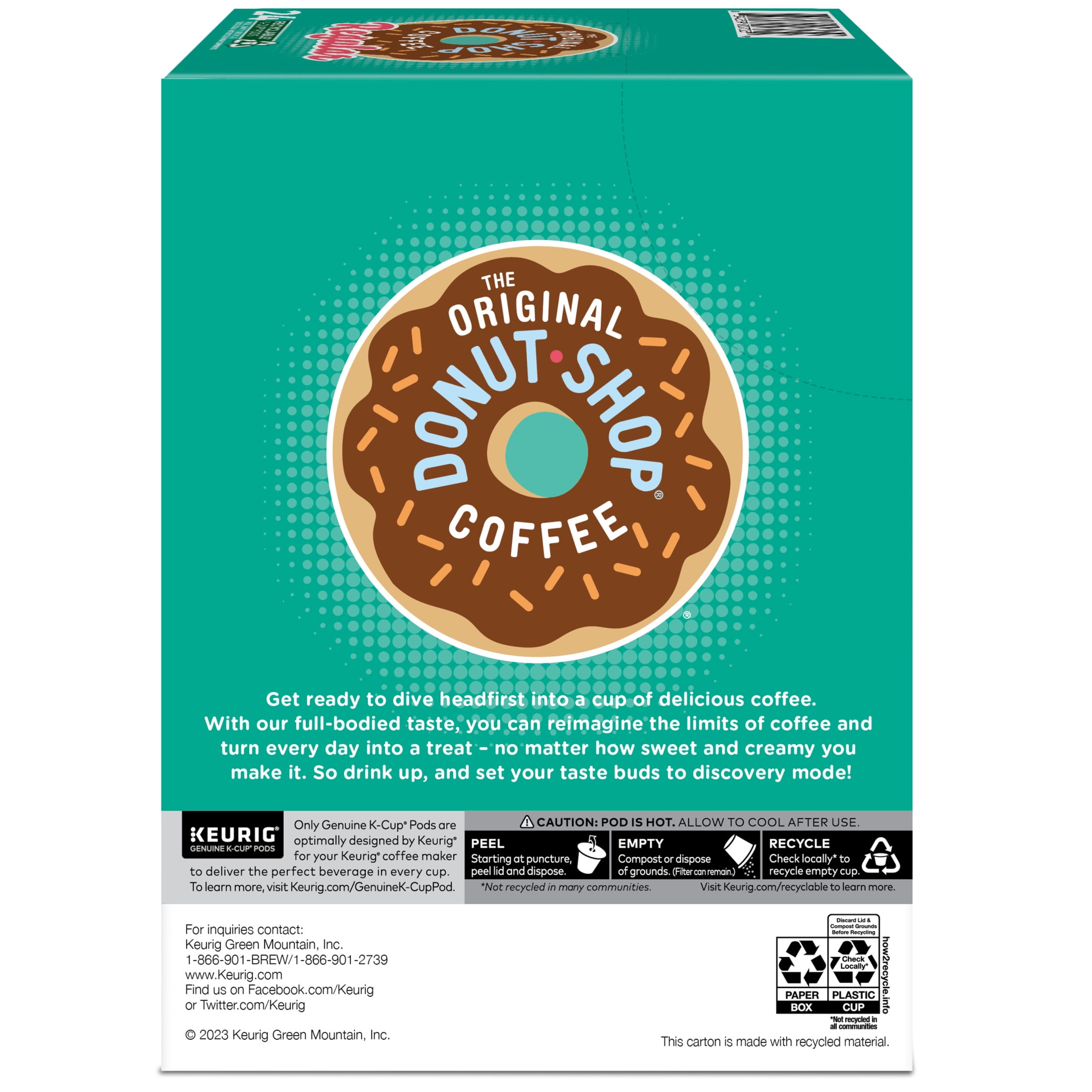 The Original Donut Shop Medium Roast Coffee K-Cup Pods (Regular, 96 Count) kbssc