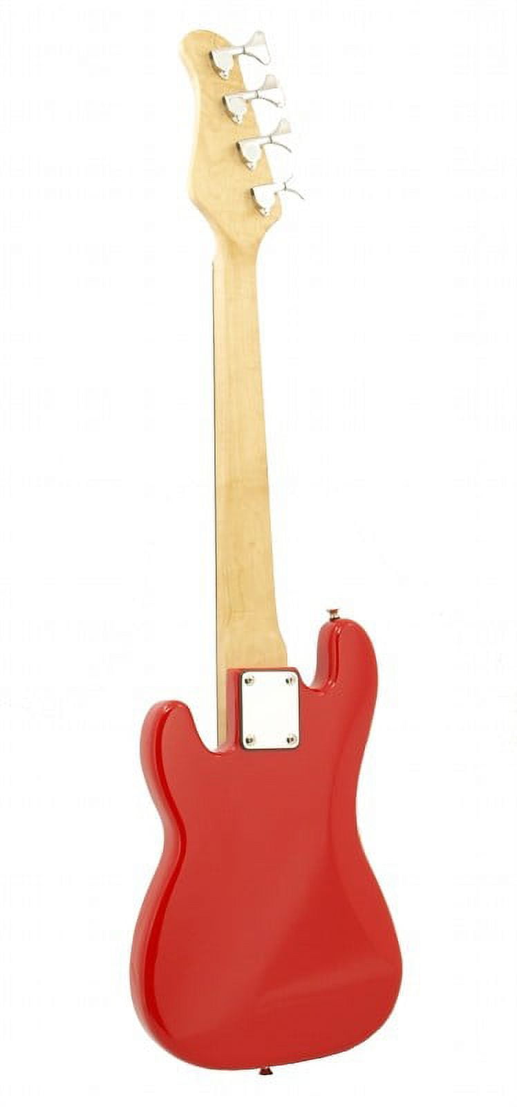 EDMBG Electric Bass Guitar for Kids, Small Scale Mini Instrument (Red, 36 in) e9s5i