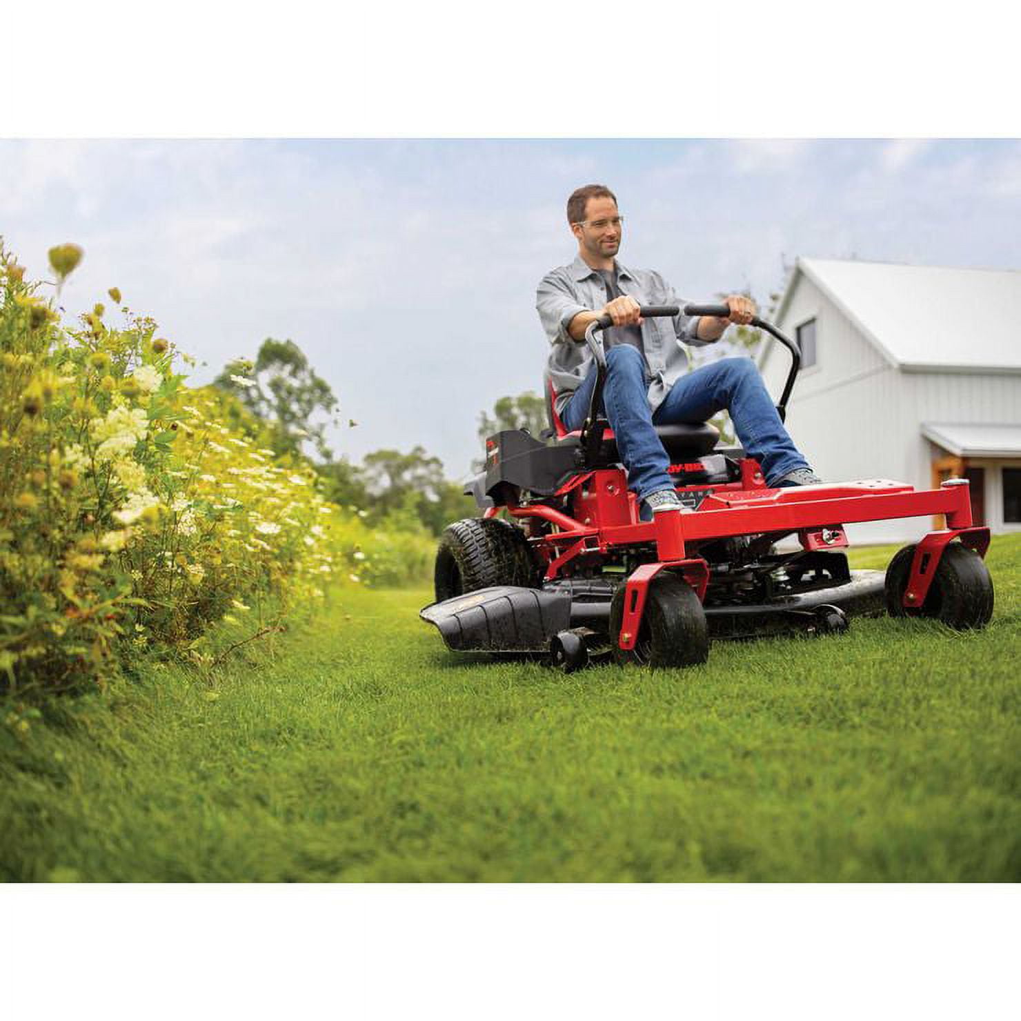 Troy-Bilt Mustang 54 Gas Zero Turn Riding Lawn Mower with 24 HP Kohler Engine (54 in. Deck) j7wl0