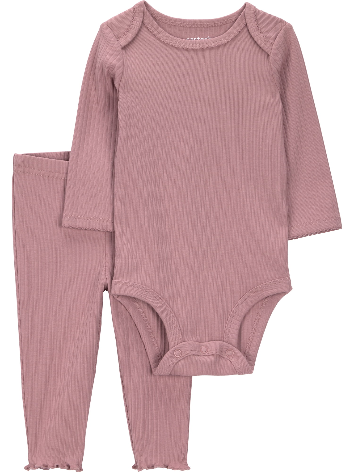 Carter's Child of Mine Baby Girl Outfit Set (Pink, 2-Pack) lhcne