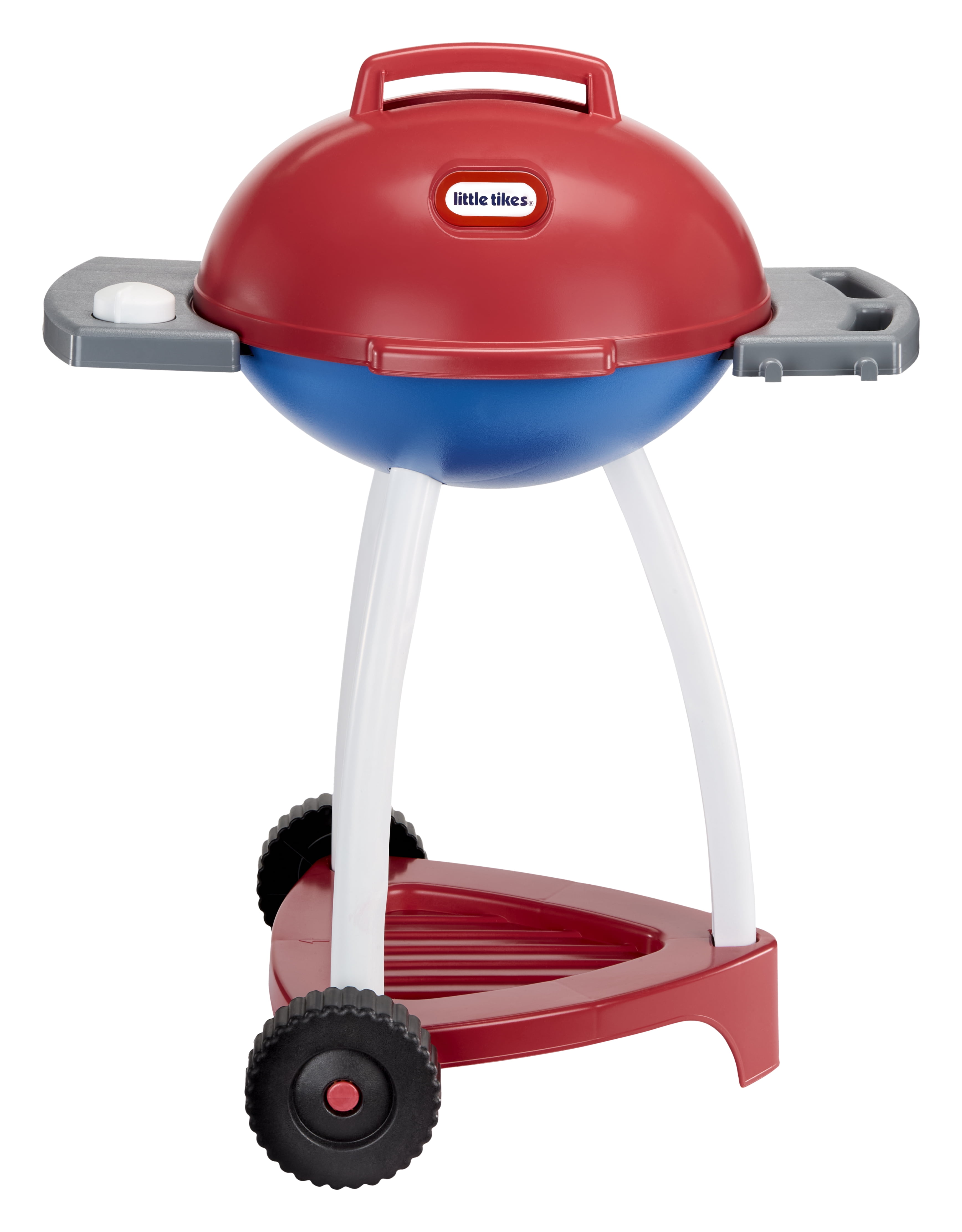Little Tikes Sizzle & Serve Grill Interactive Cooking Playset with 14 Accessories (Red, 14-Piece Set) dt3xq