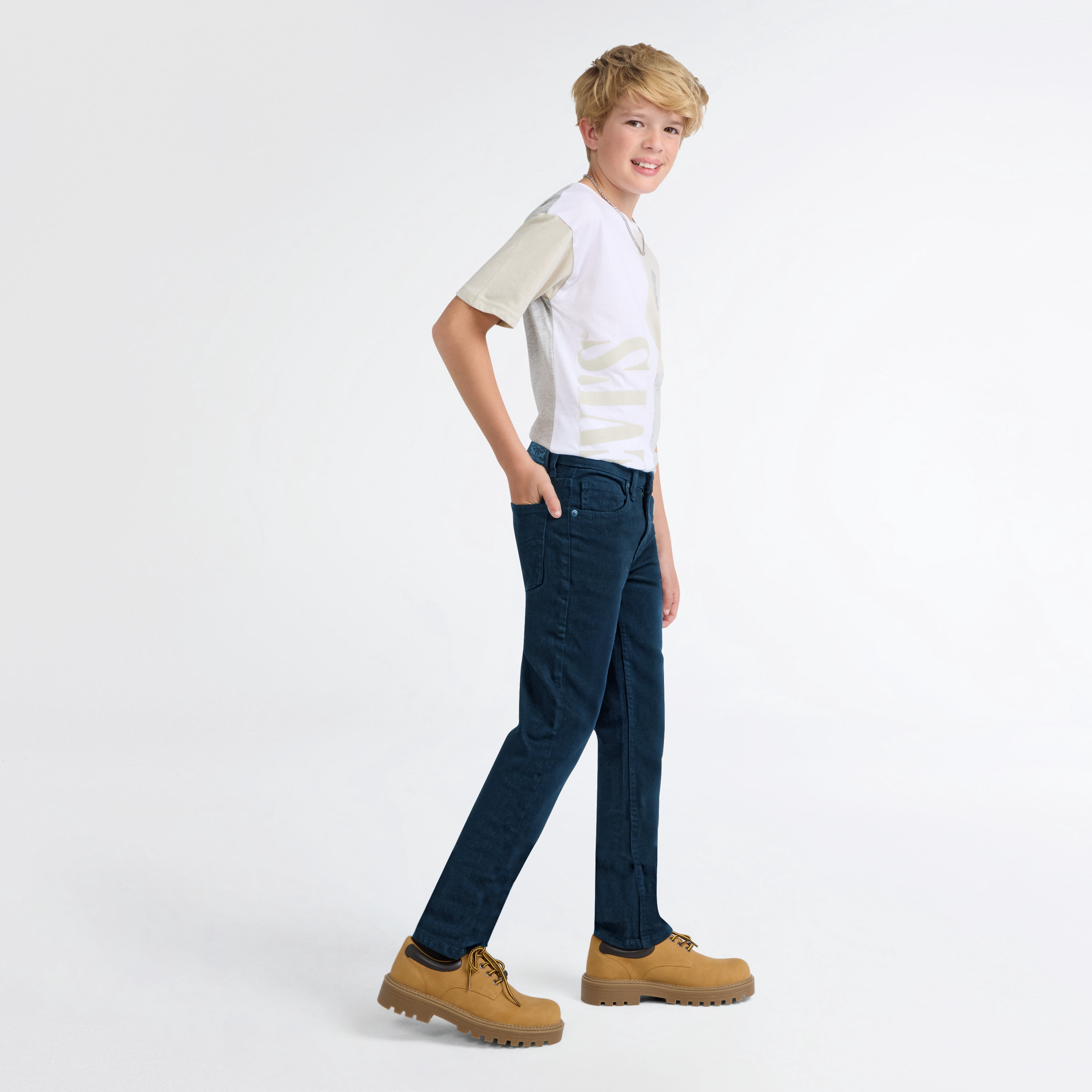 Levi Red Tab Boys 511 Slim Fit Performance Denim Jeans (Blue, Size 8-20) 0fvml
