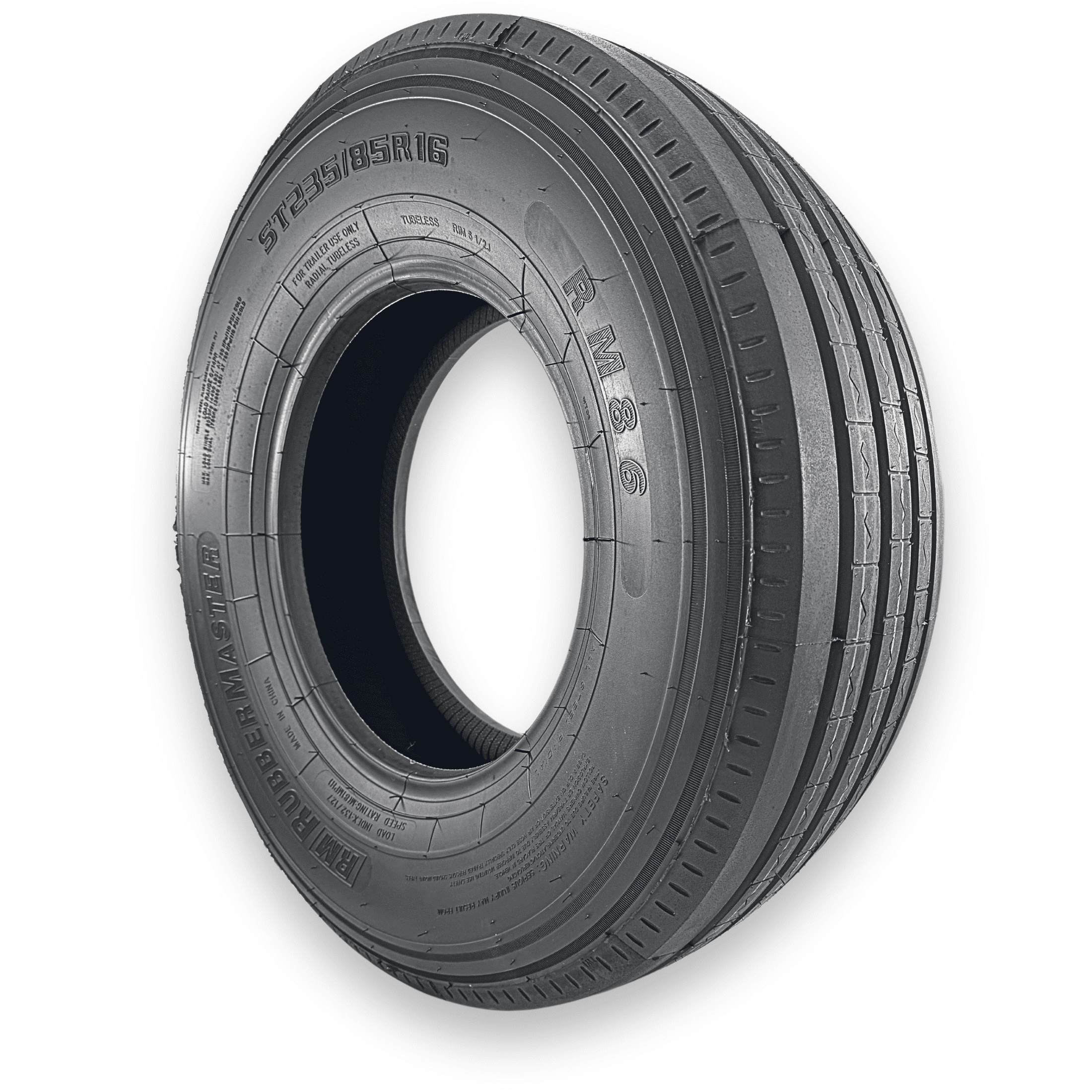 RubberMaster ST235/85R16 Highway Rib Trailer Tire (14 Ply, Load Range G) n3rpp
