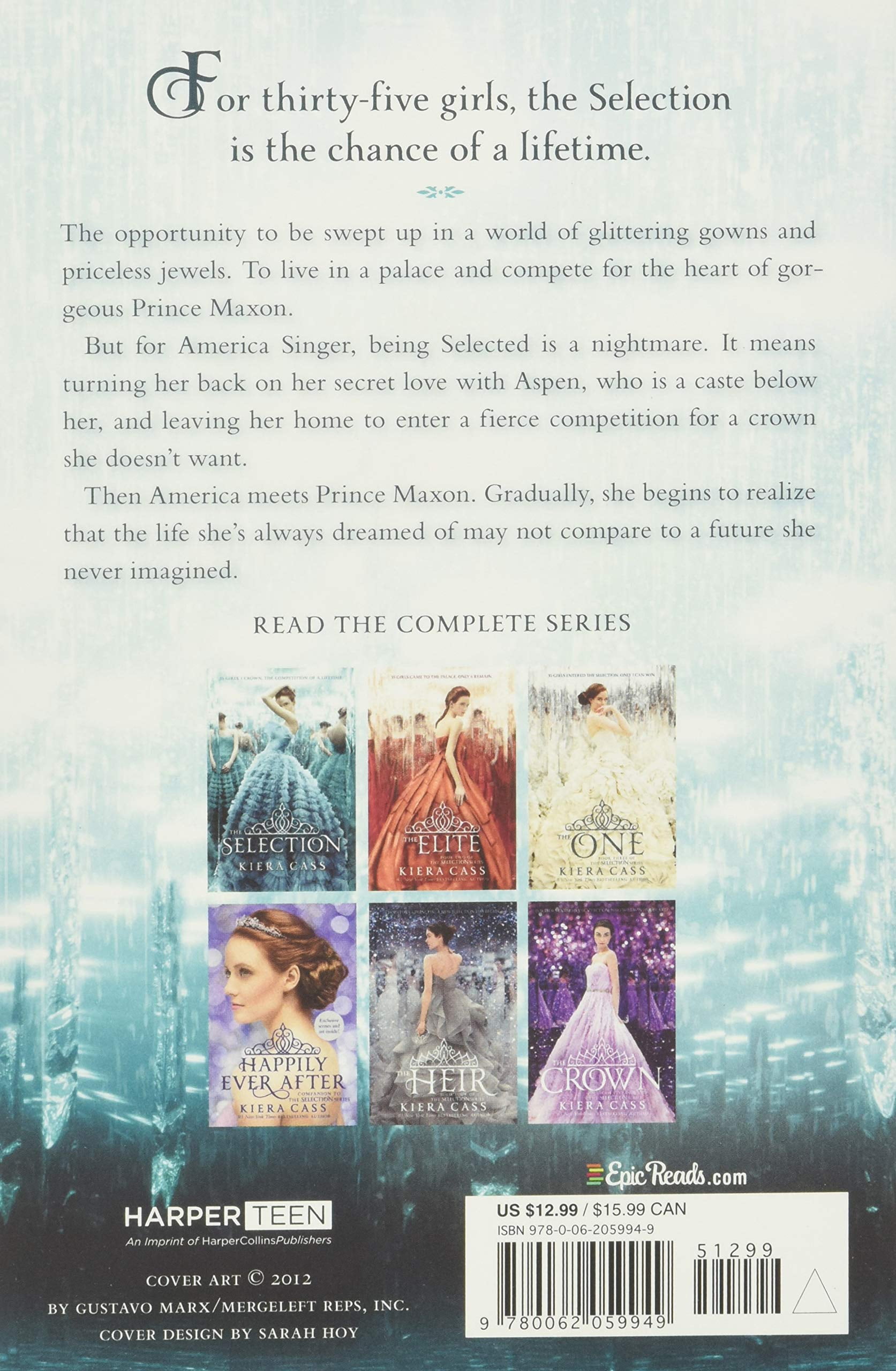 Kiera Cass The Selection Series 5-Book Box Set (Complete Collection, 5 Books) mwcqa