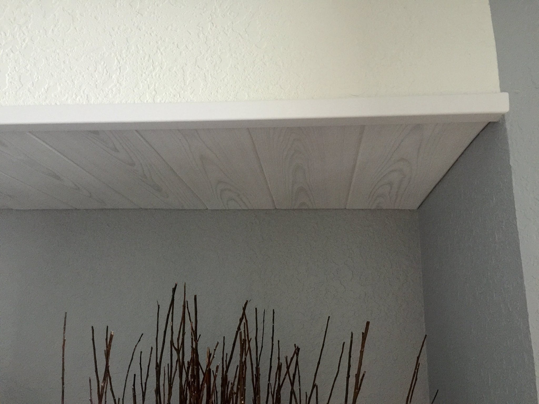 Antique Ceilings Foam Ceiling Planks Wood-Grain Finish (Silver Birch, 48-Pack, 84 sq ft) fk09x