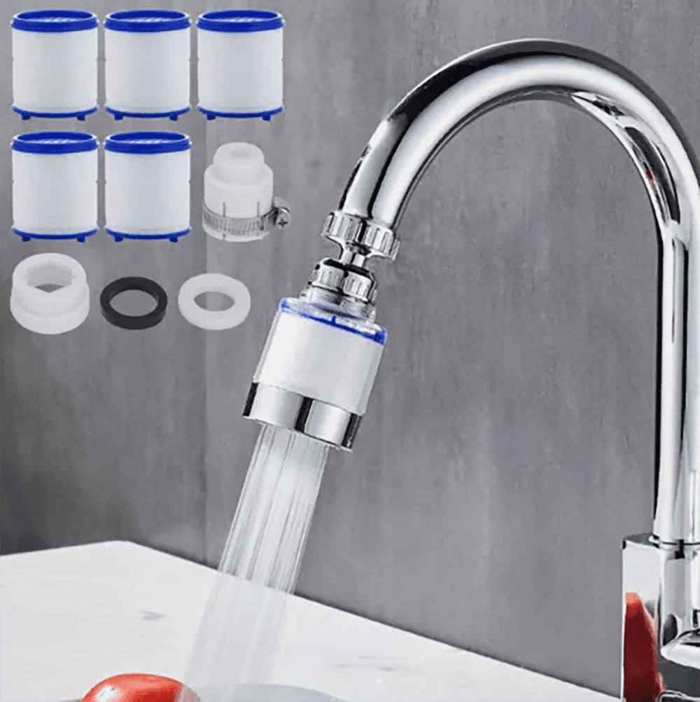 Generic Kitchen & Bathroom Sink Faucet Water Filter System (Silver, 1 Pack) kbel4