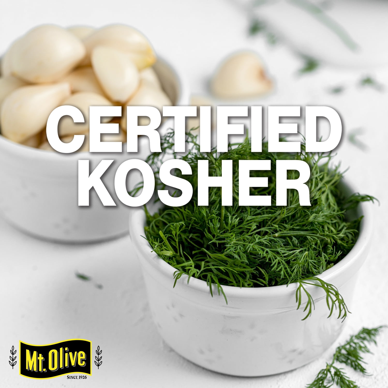 Mt. Olive Organic Kosher Whole Baby Dill Pickles (3 Pack, 16 fl oz) 2r01w