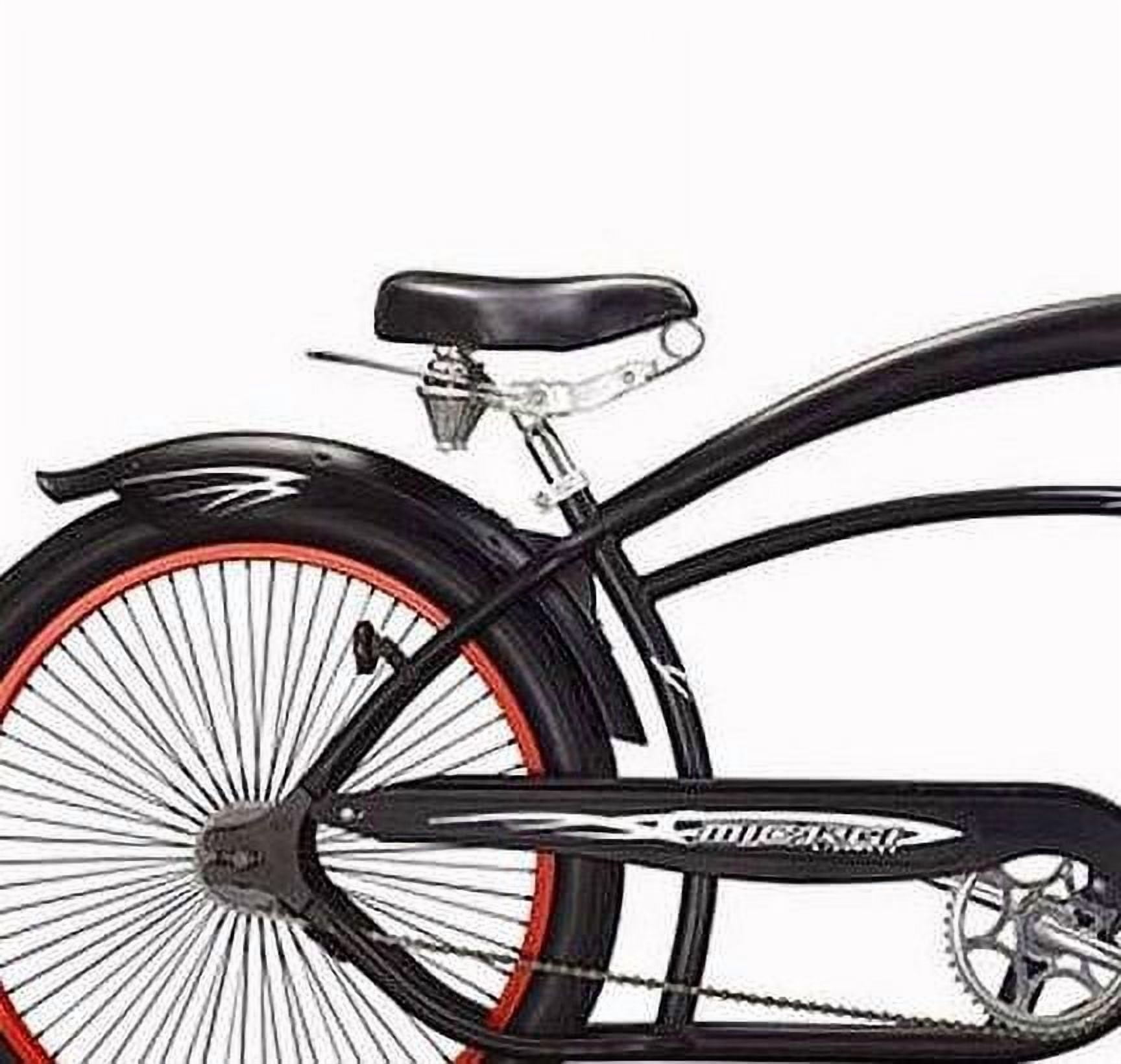 Wonder Wheels 24 in Chopper Bicycle with Oversized Frame and Coaster Brake (Matte Black, 24 in) 3120i