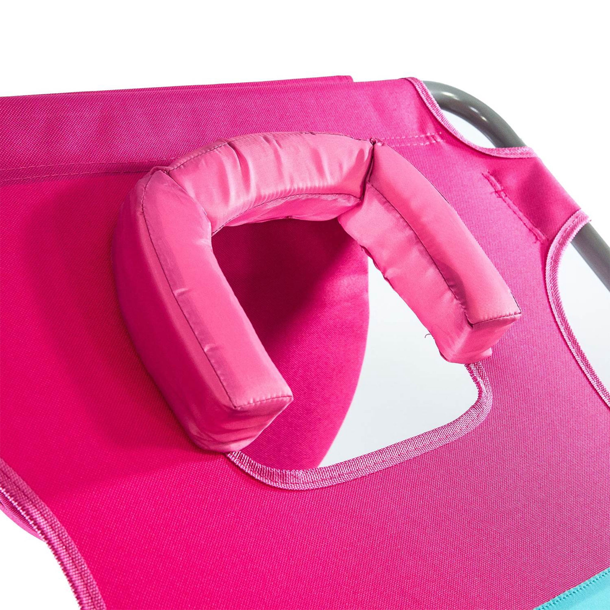 Ostrich Ladies Comfort Lounger and Backpack Beach Chair (Pink, 72 in) m227t