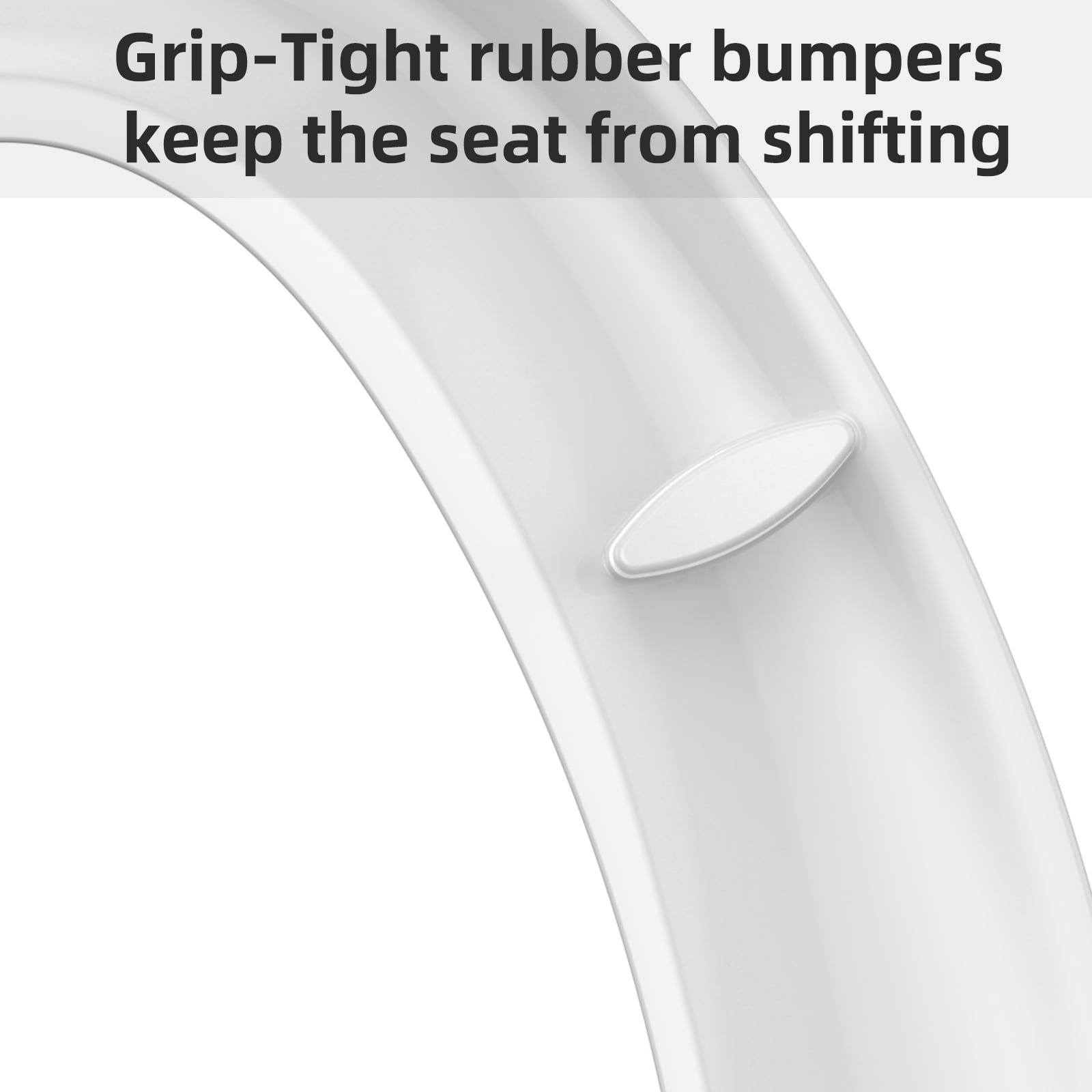 GARVEE Elongated Toilet Seat, Soft Close Quiet-Close Bathroom Cover with Quick Release Hinges (White, 19 in) 6vdqn
