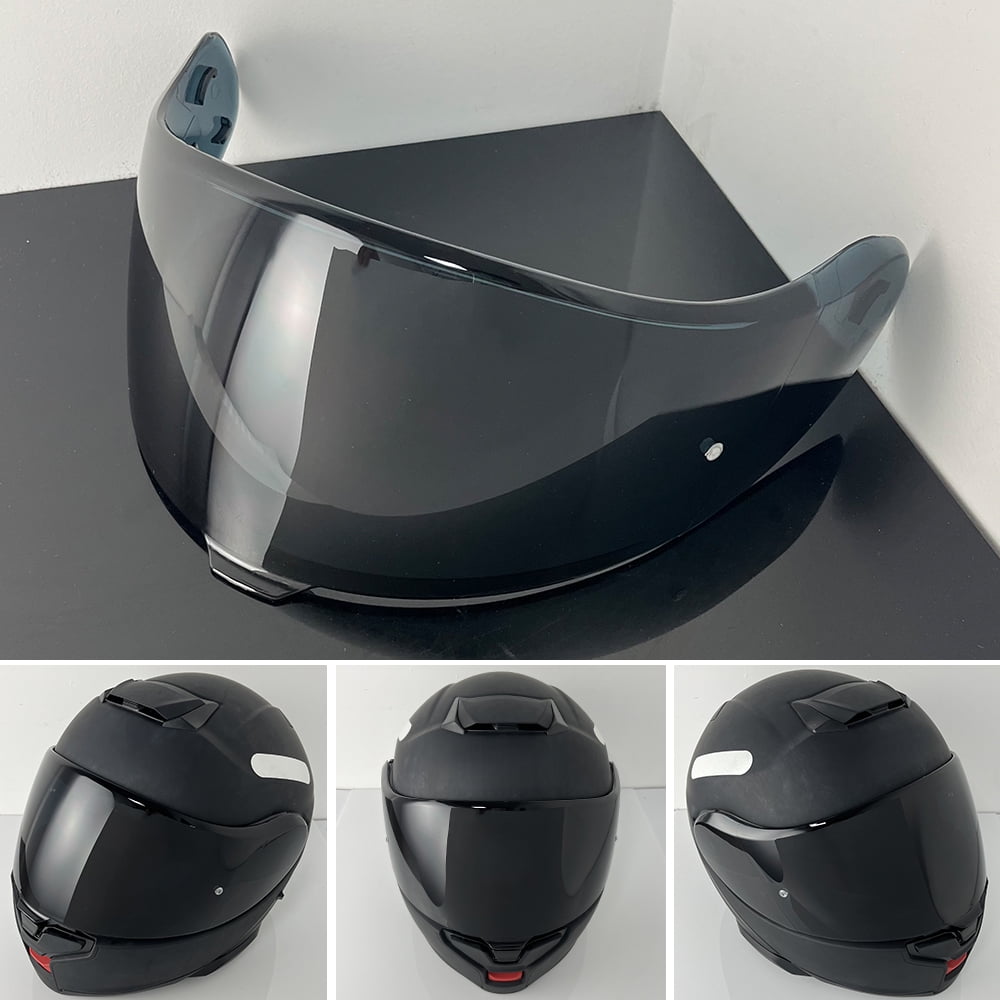 ZQIYDYP Helmet Face Shield for SHOEI Neotec 3 CNS-3C, Replacement Visor (Black, 1 Piece) om619