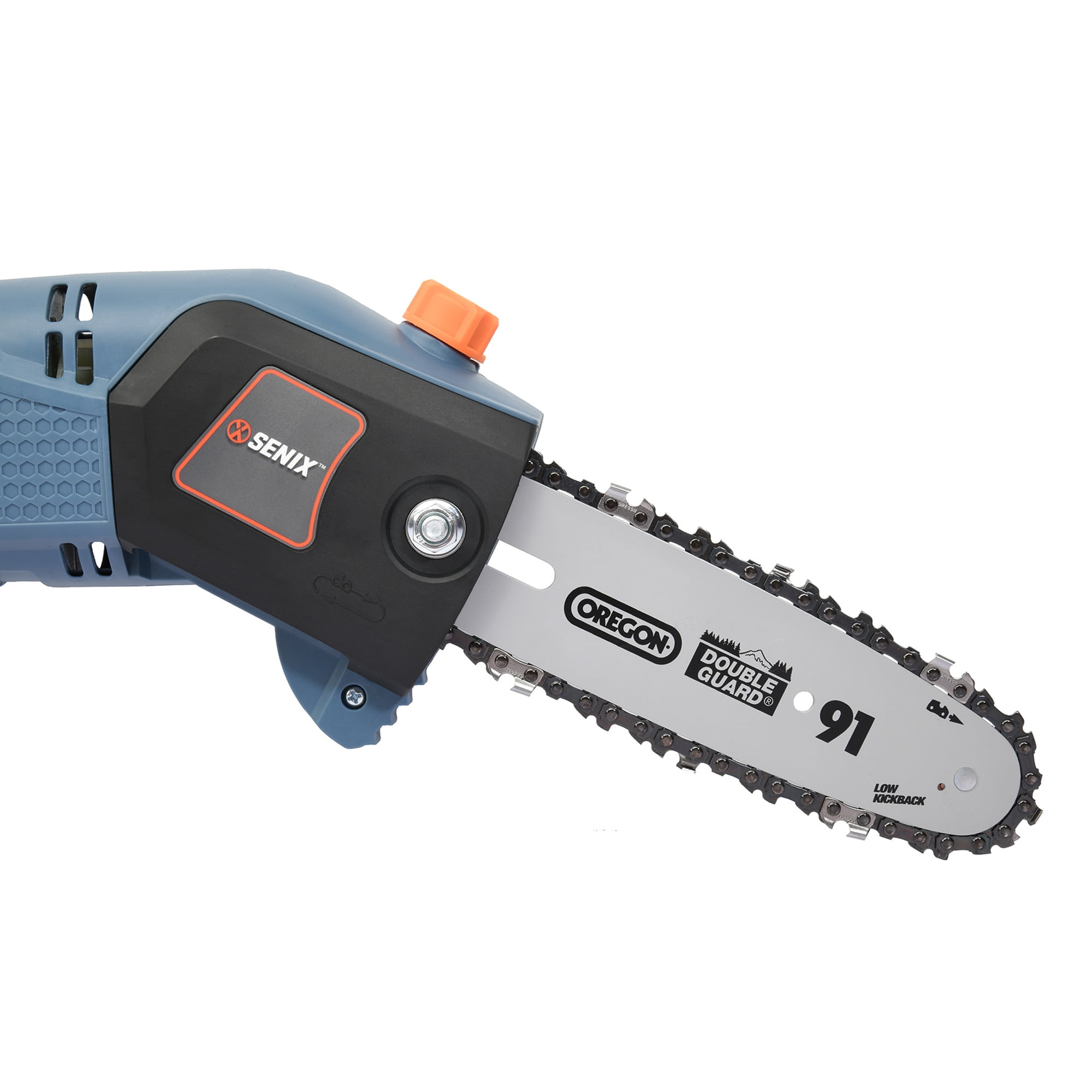 Senix 120V Corded Electric Pole Saw (Blue, 8 in Bar, 103 in Reach) t10an