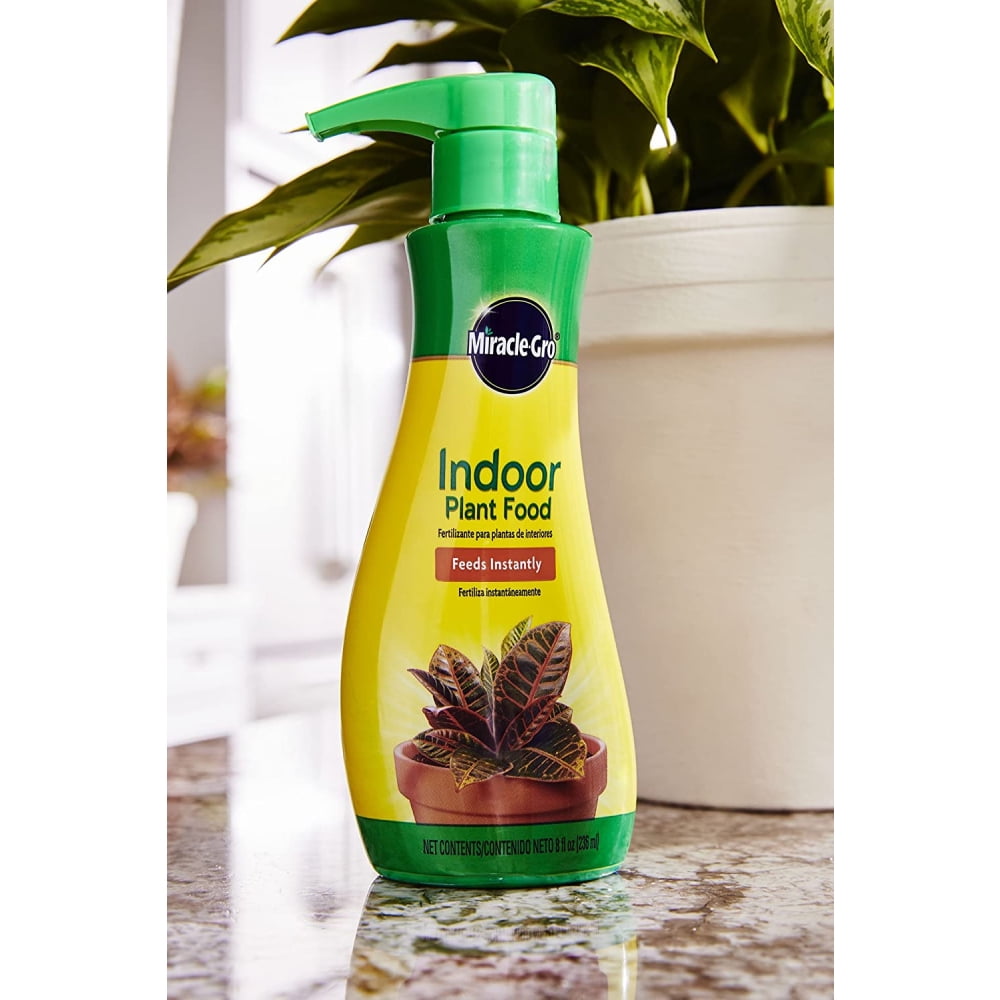 Miracle-Gro Indoor Plant Food Fertilizer Liquid Nutrient (8 fl oz, 12-Pack) l0pbd