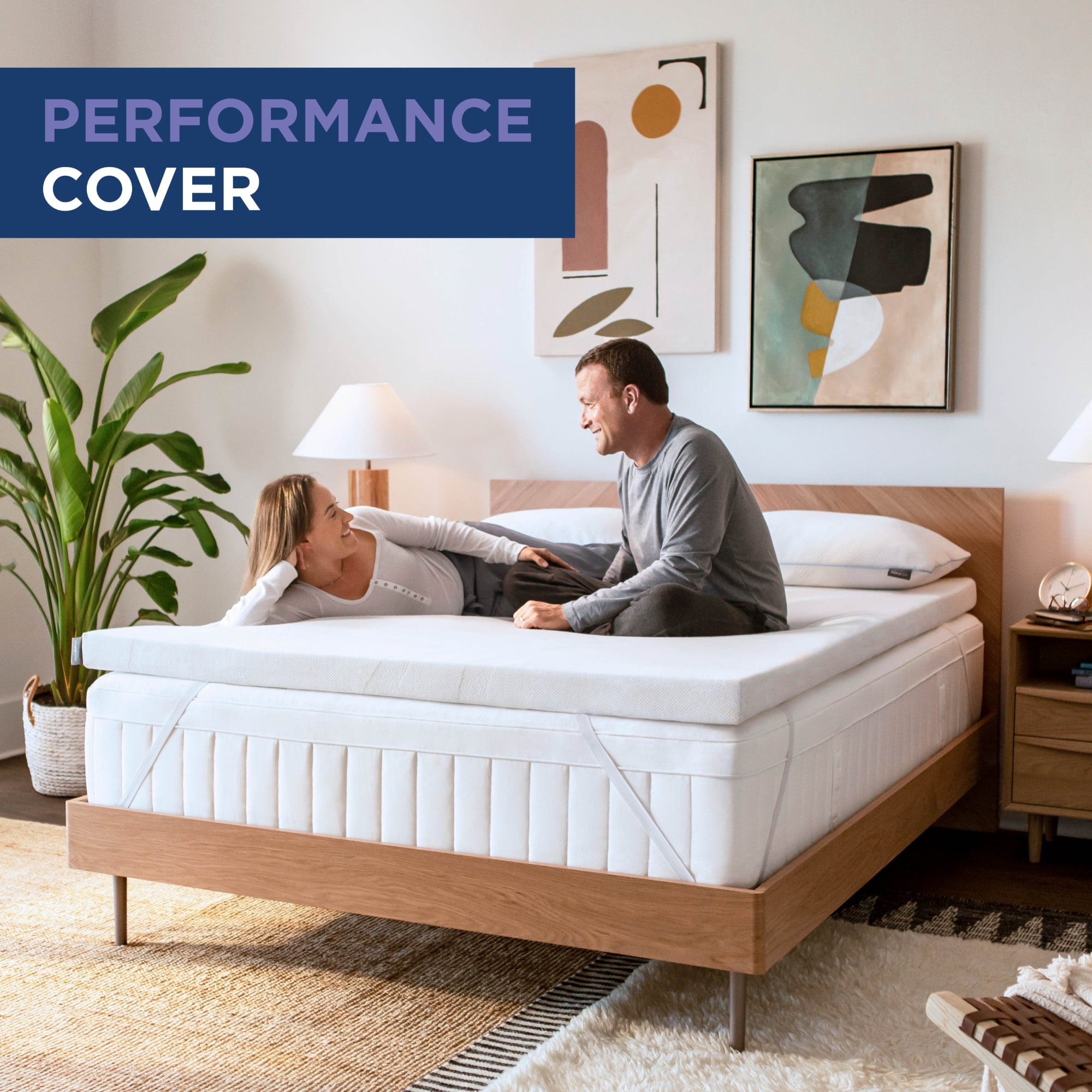 Tempur-Pedic Adapt Mattress Topper, Pressure-Relieving Memory Foam (White, Twin, 3 in) gnsbx