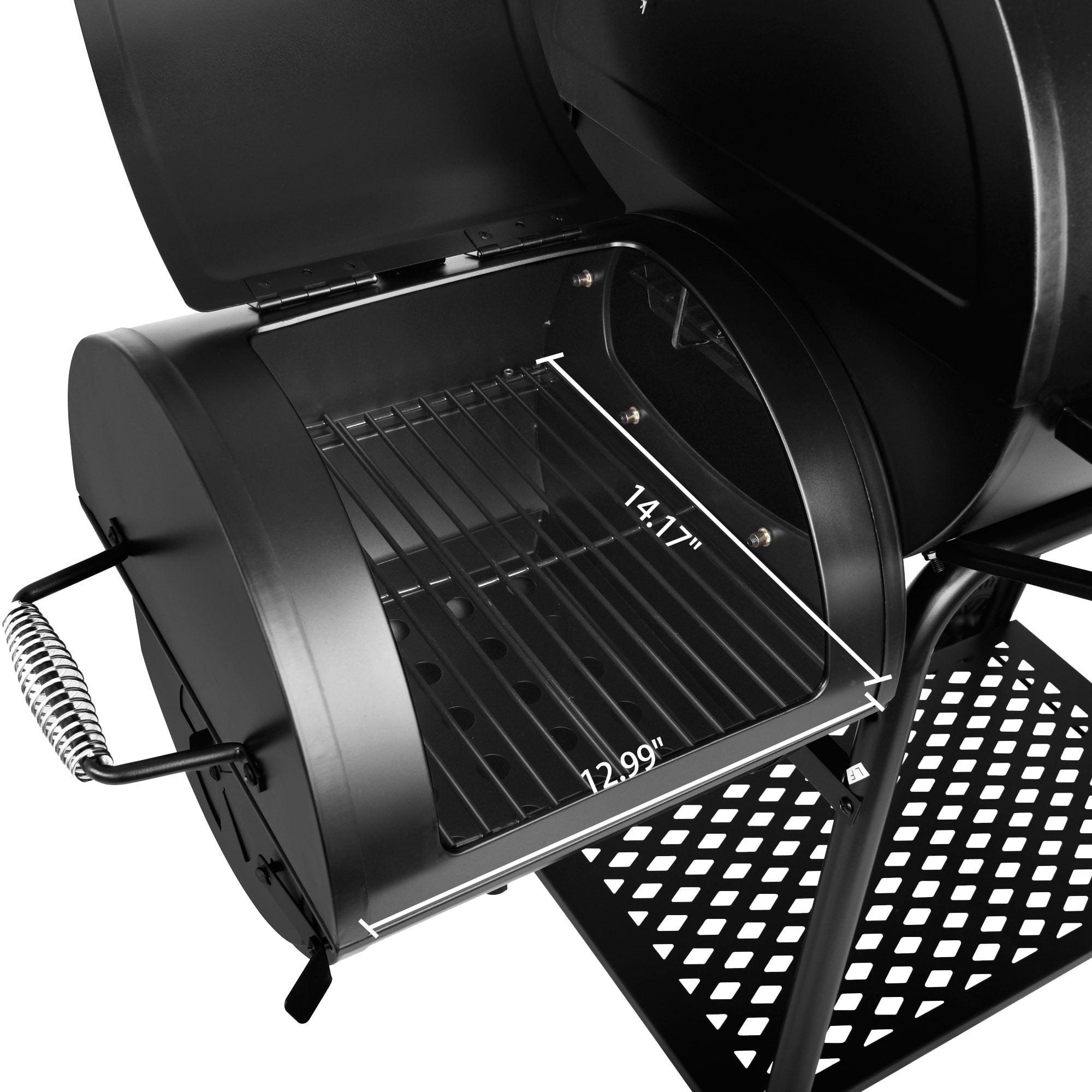 Royal Gourmet CC1830FC Charcoal Grill with Offset Smoker and Cover (Black, 855 sq in) sgff9