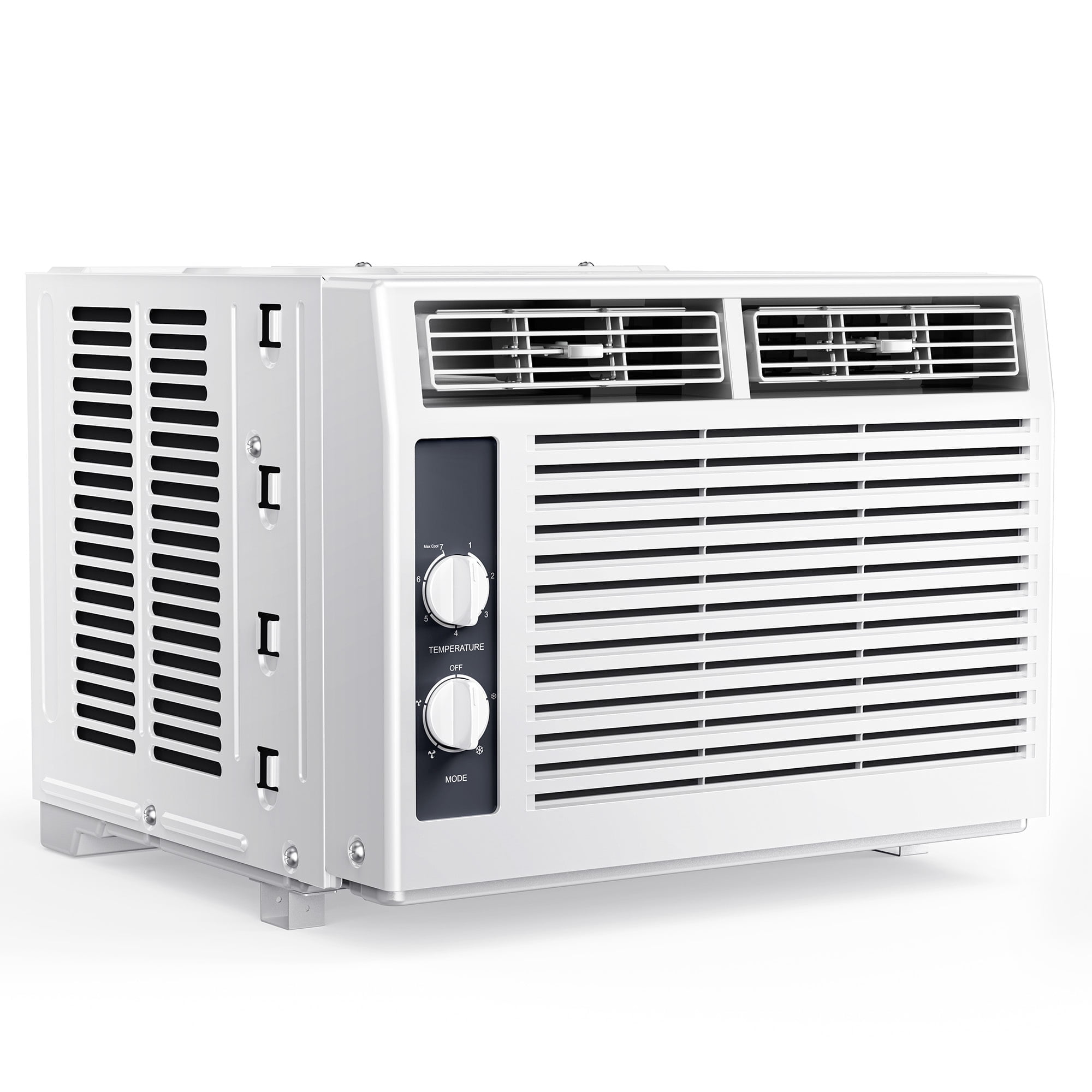 SIMZLIFE 5,000 BTU Window Air Conditioner, Compact Cooling for Small Rooms (White, 150 sq ft) w77gg