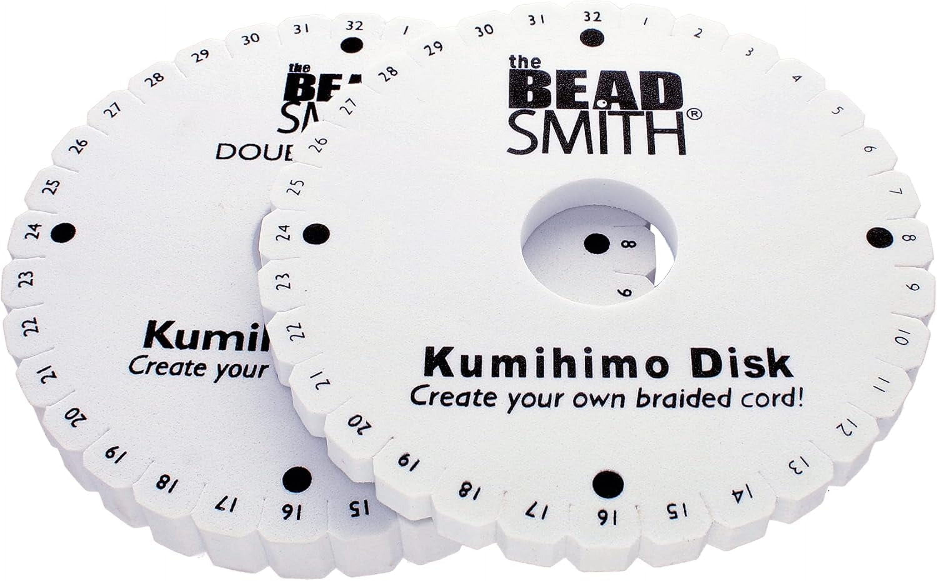 The Beadsmith Kumihimo Braiding Disk Set (Round, 6 in, 2-Piece Pack) nz3gp