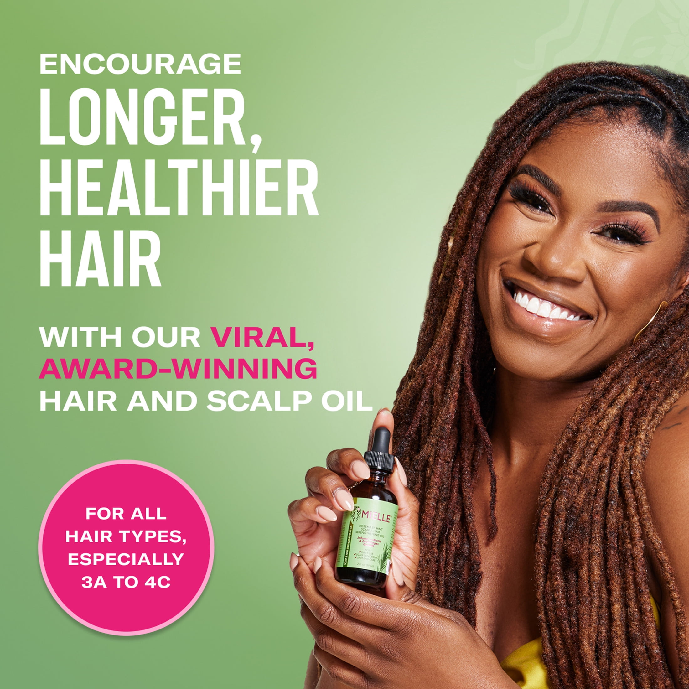 Mielle Organics Rosemary Mint Strengthening Scalp & Hair Oil (2 oz) 3j16e