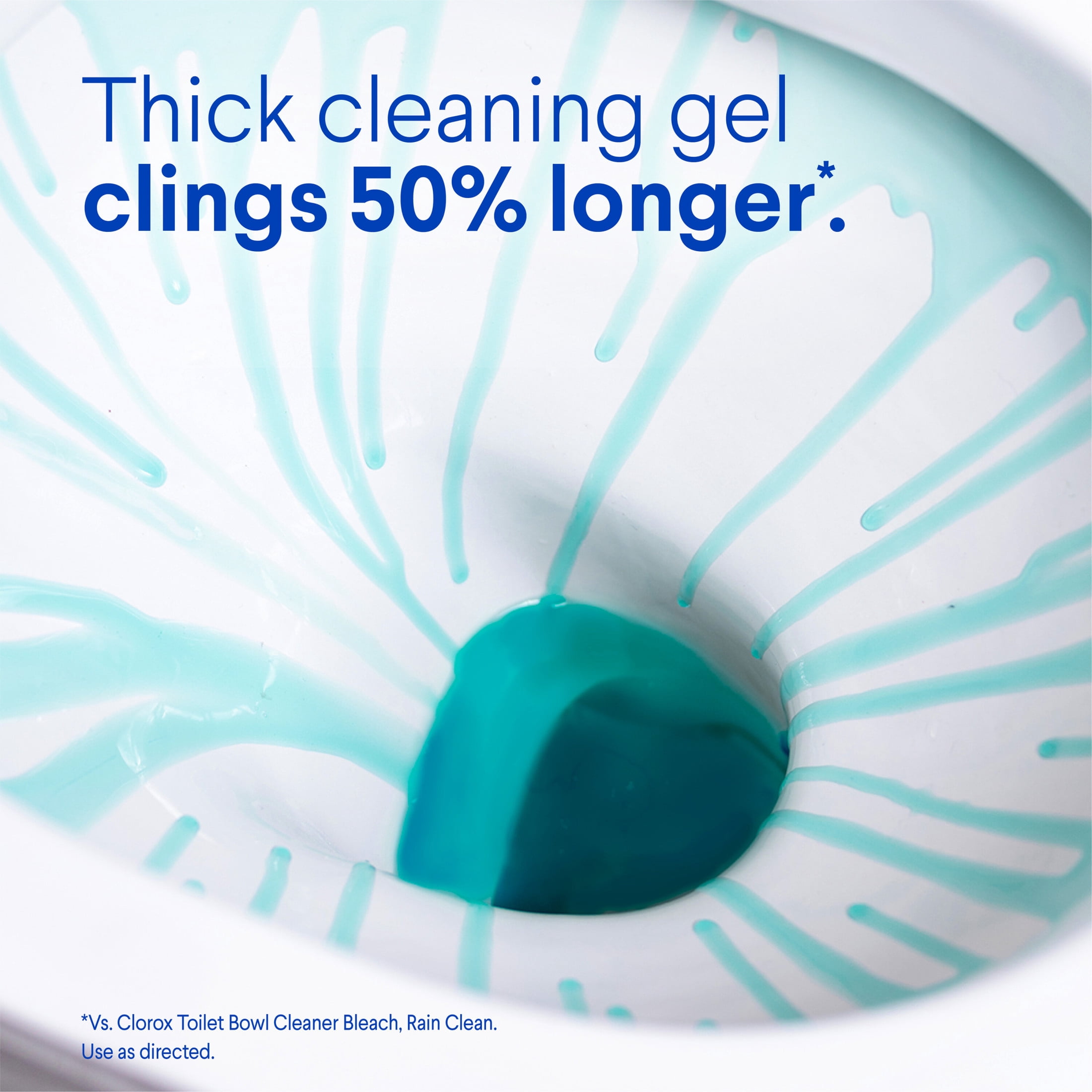 Clorox Toilet Bowl Cleaner Clinging Bleach Gel, Deep Cleaning & Deodorizing, Crisp Lemon (24 fl oz) 6svp3