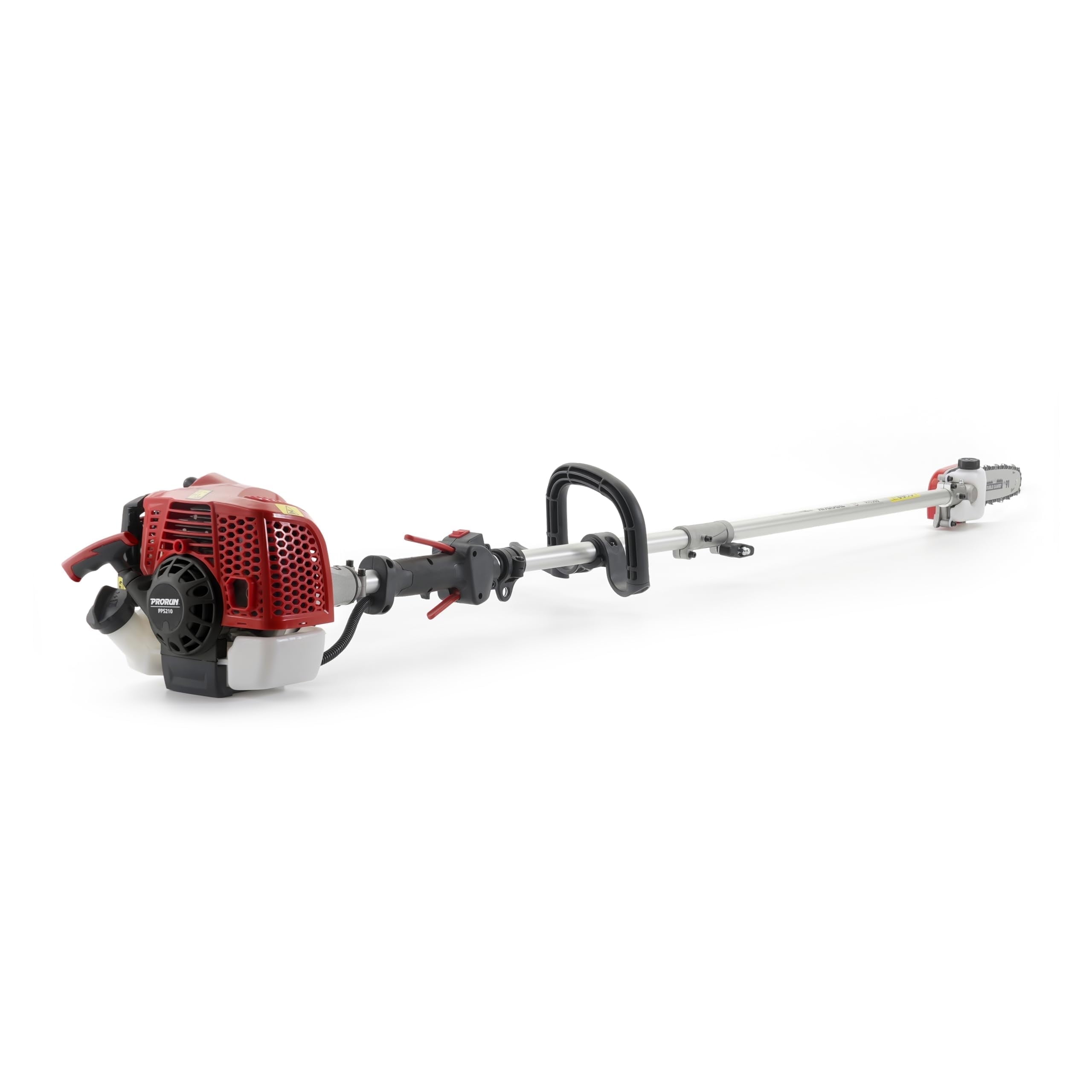 PRORUN 25.4cc Gas-Powered Pole Saw, 2-Cycle Engine, 10-in. Bar (10 ft Reach) oo0ak