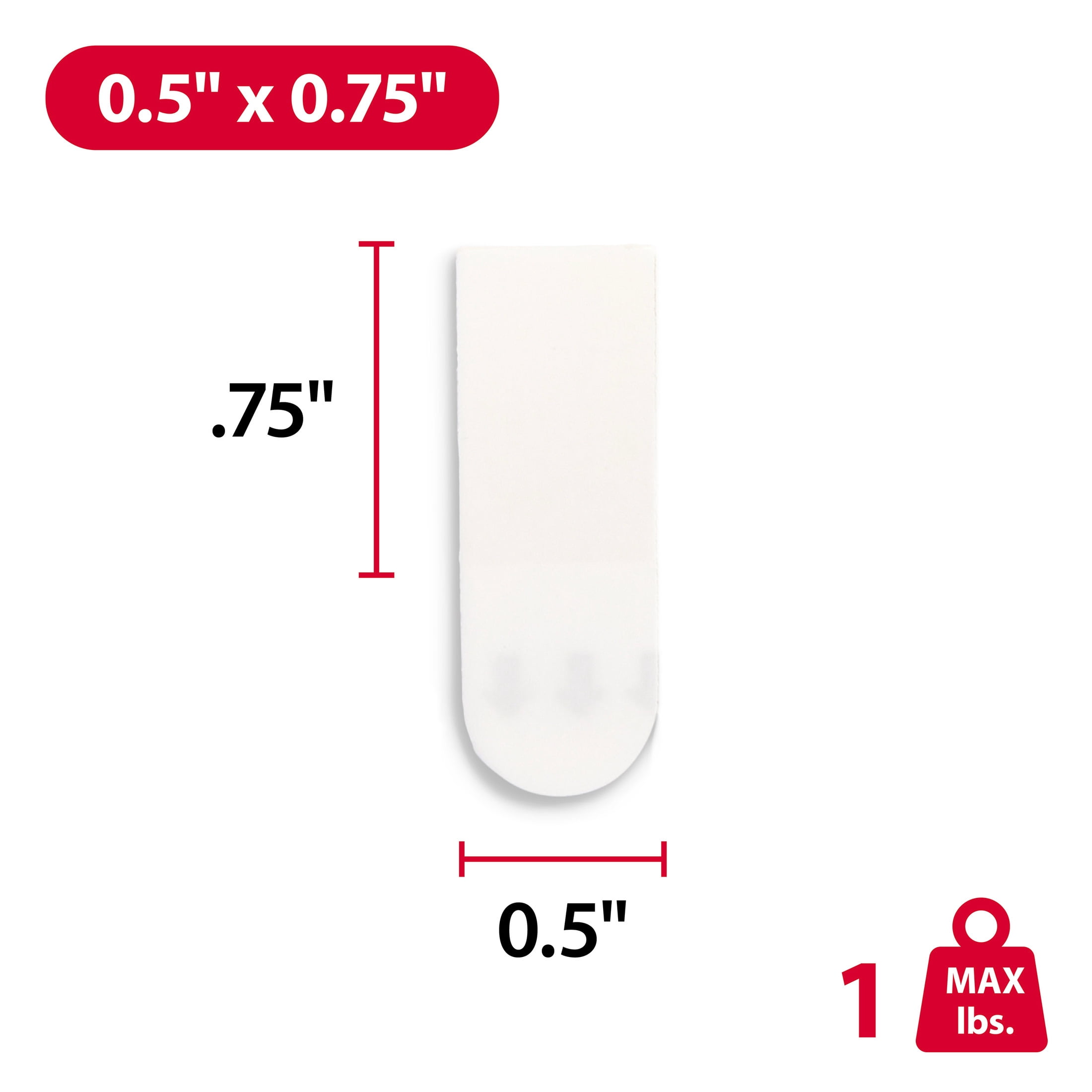 Hyper Tough Removable Adhesive Picture Hanging Strips (White, 60 Piece) l74rg