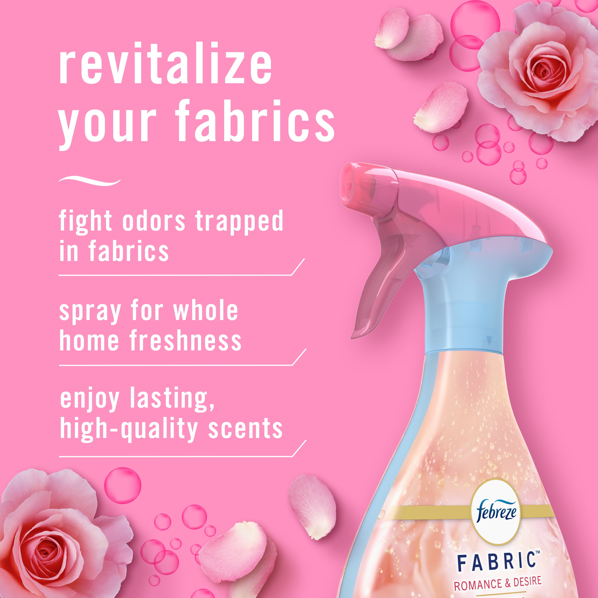 Febreze Odor-Fighting Fabric Refresher Spray, Romance & Desire Scent (23.6 fl oz) 4jvnt