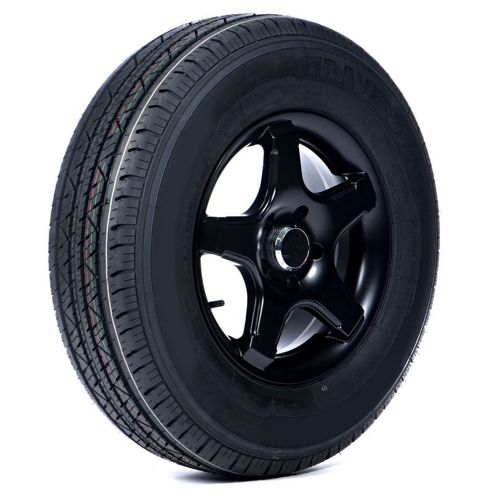 Travelstar HF288 Radial Trailer Tire, Heavy-Duty Performance, ST205/75R15 (10 Ply, Load Range E) 6p63h