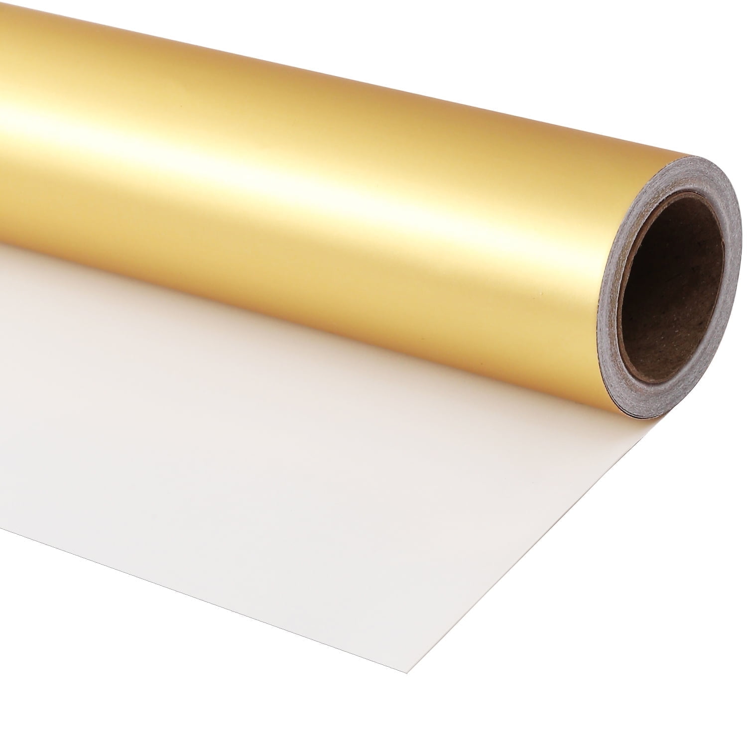 RICHTOP Metallic Gift Wrapping Paper, Premium Matte Finish for Holidays and Birthdays (Gold, 17.7 in x 330 in) 1pnza