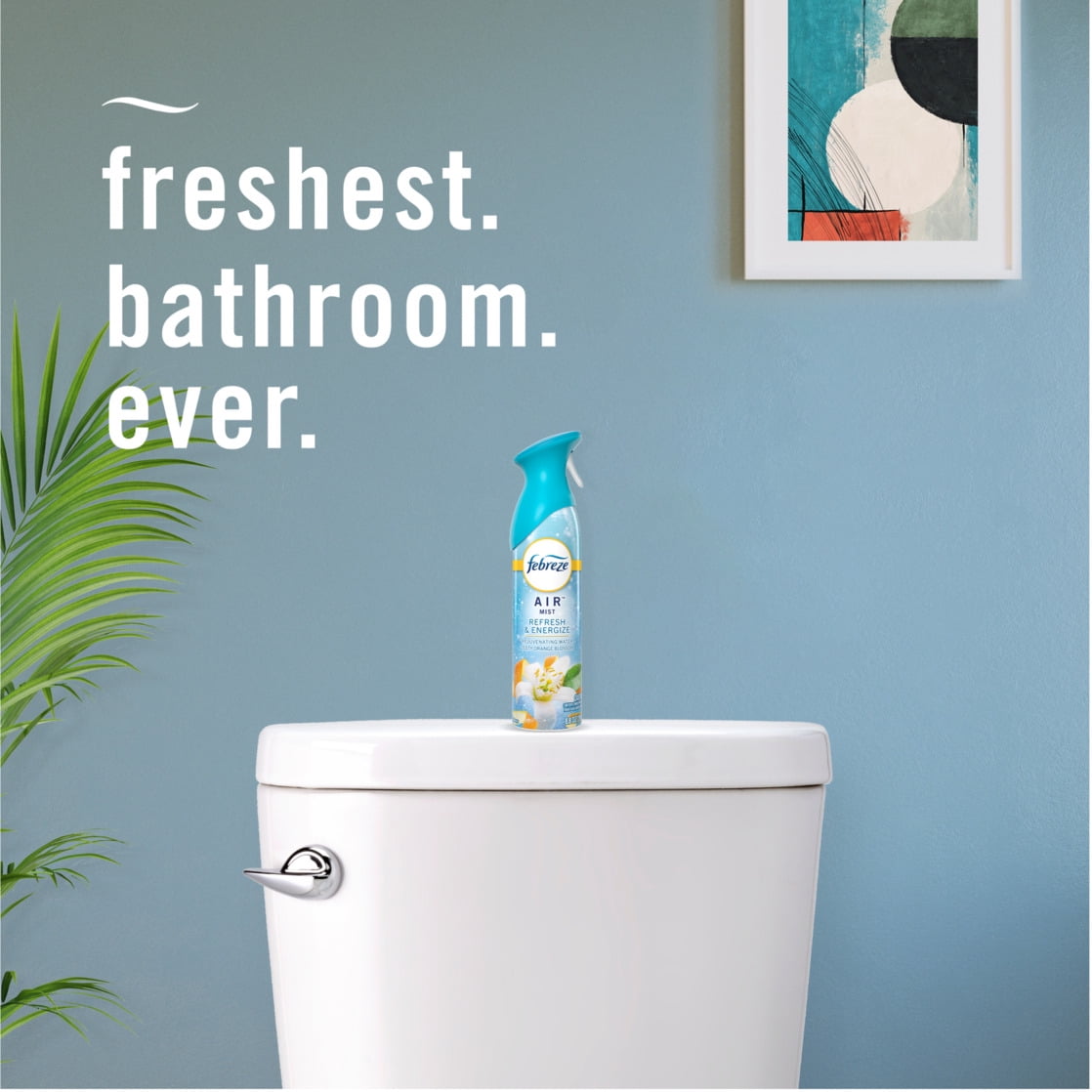 Febreze Air Freshener Room Spray, Odor-Fighting Mist, Refresh & Energize Scent (8.8 oz) 7ix8o
