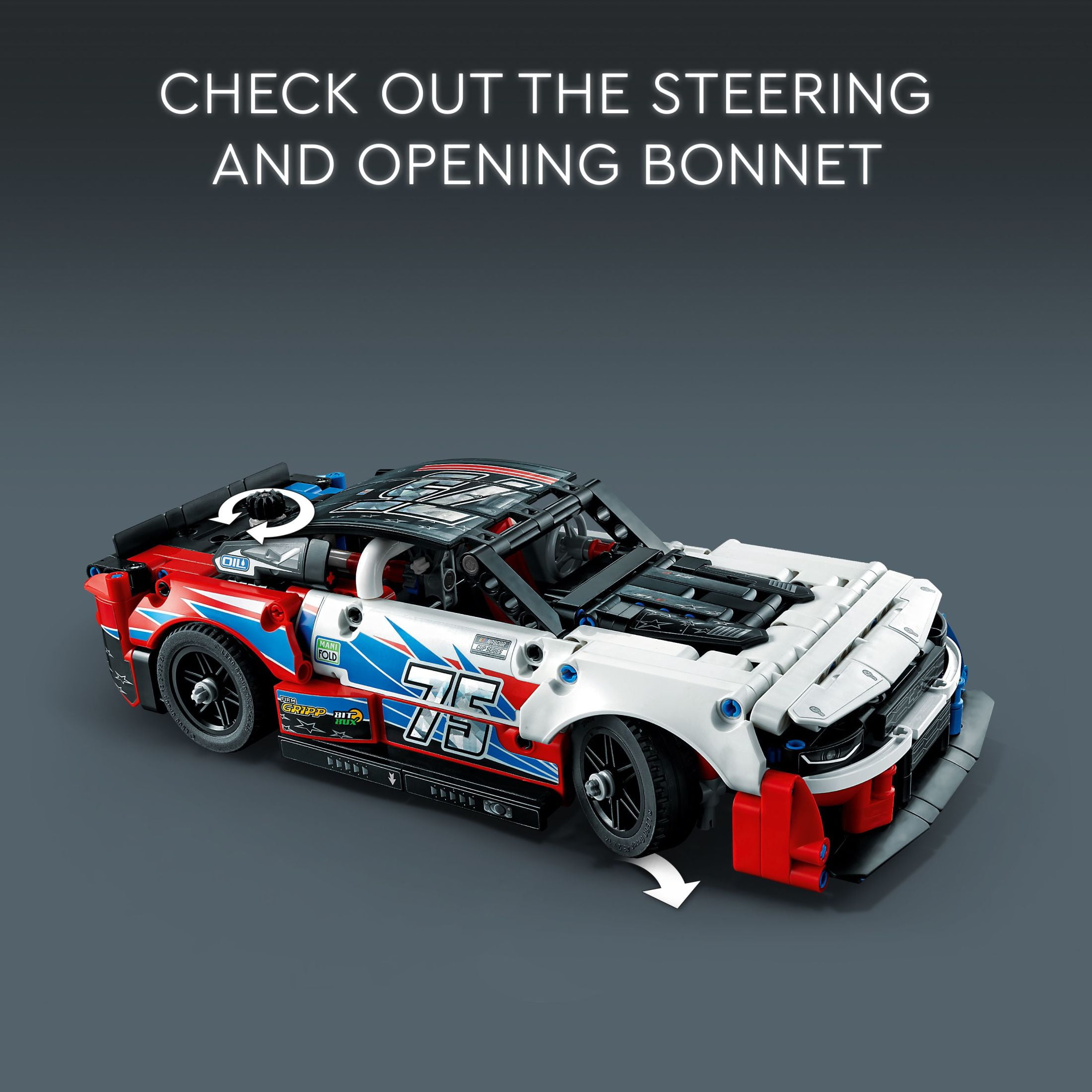 LEGO Technic NASCAR Next Gen Chevrolet Camaro ZL1 Racing Car Building Set (672 Pieces, 11 in. Long) nhbw1