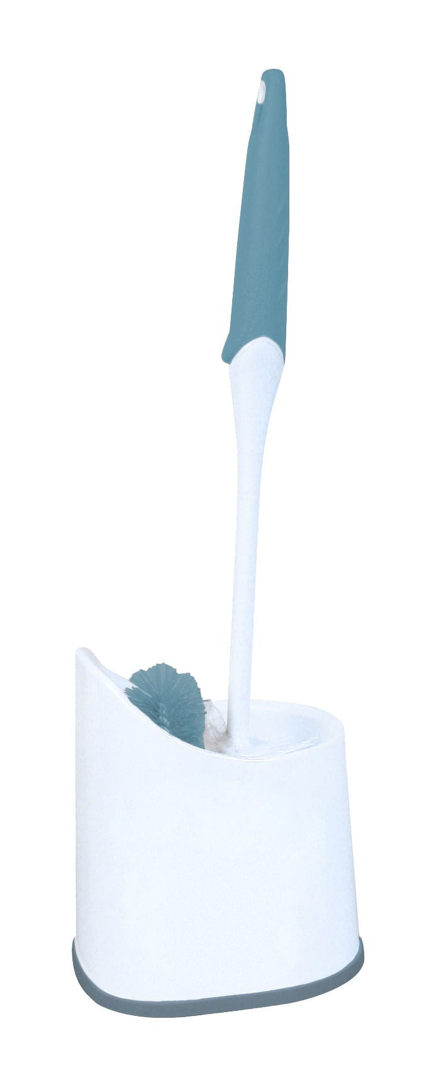 Great Value Toilet Bowl Brush with Caddy (White, 15 in) uf5mc